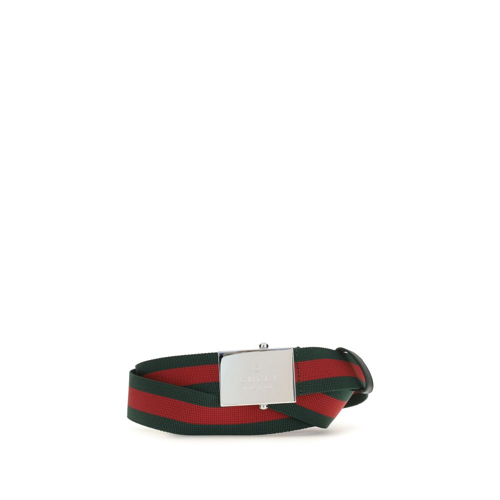Gucci Mehrfarbiger Baumwoll-Gürtel Regular