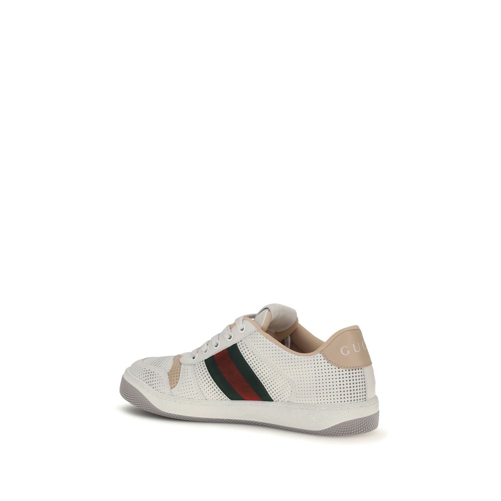 Gucci Weiße Kalbsleder Bos Taurus Athletic Sneaker
