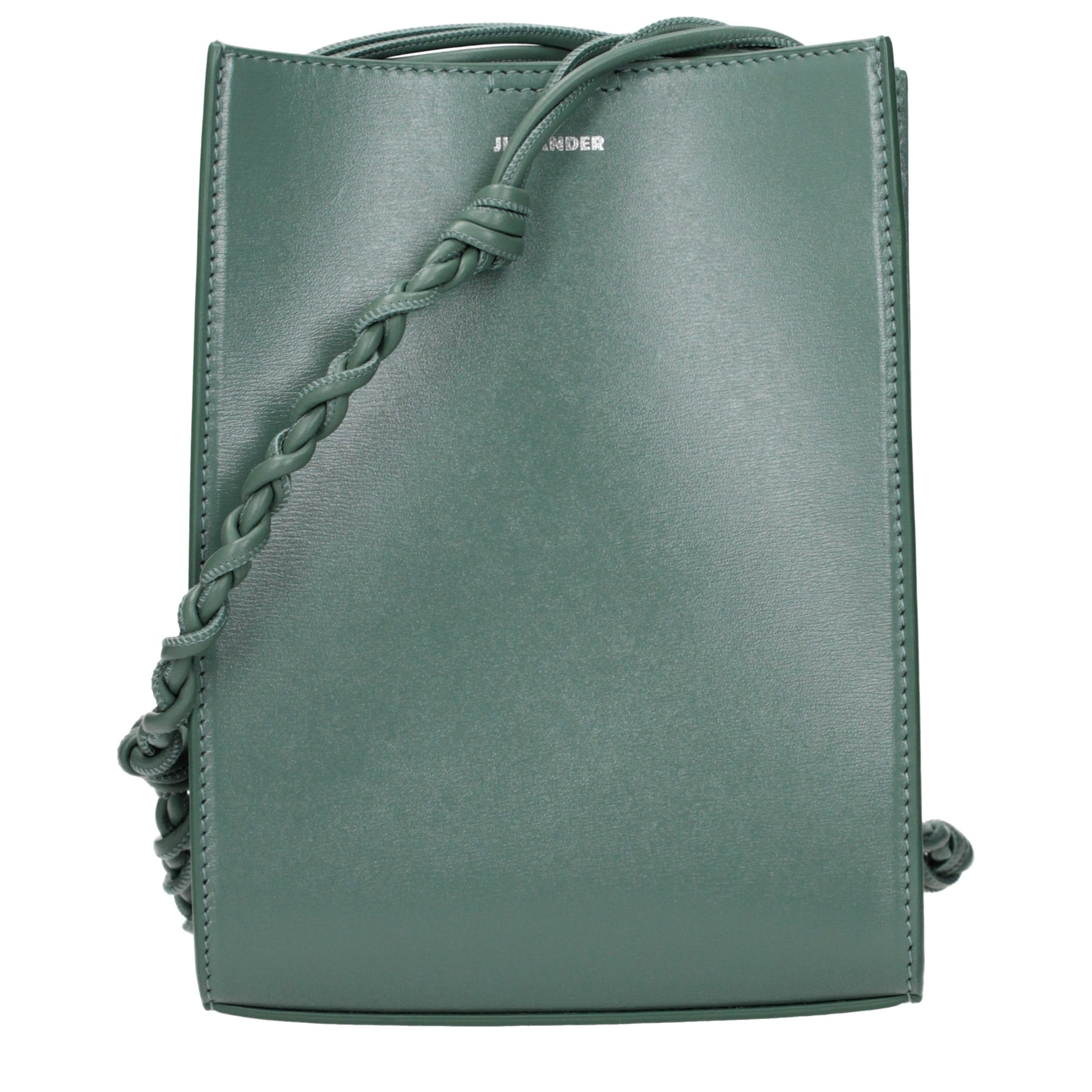 Jil Sander Grüne Leder Crossbody Tasche
