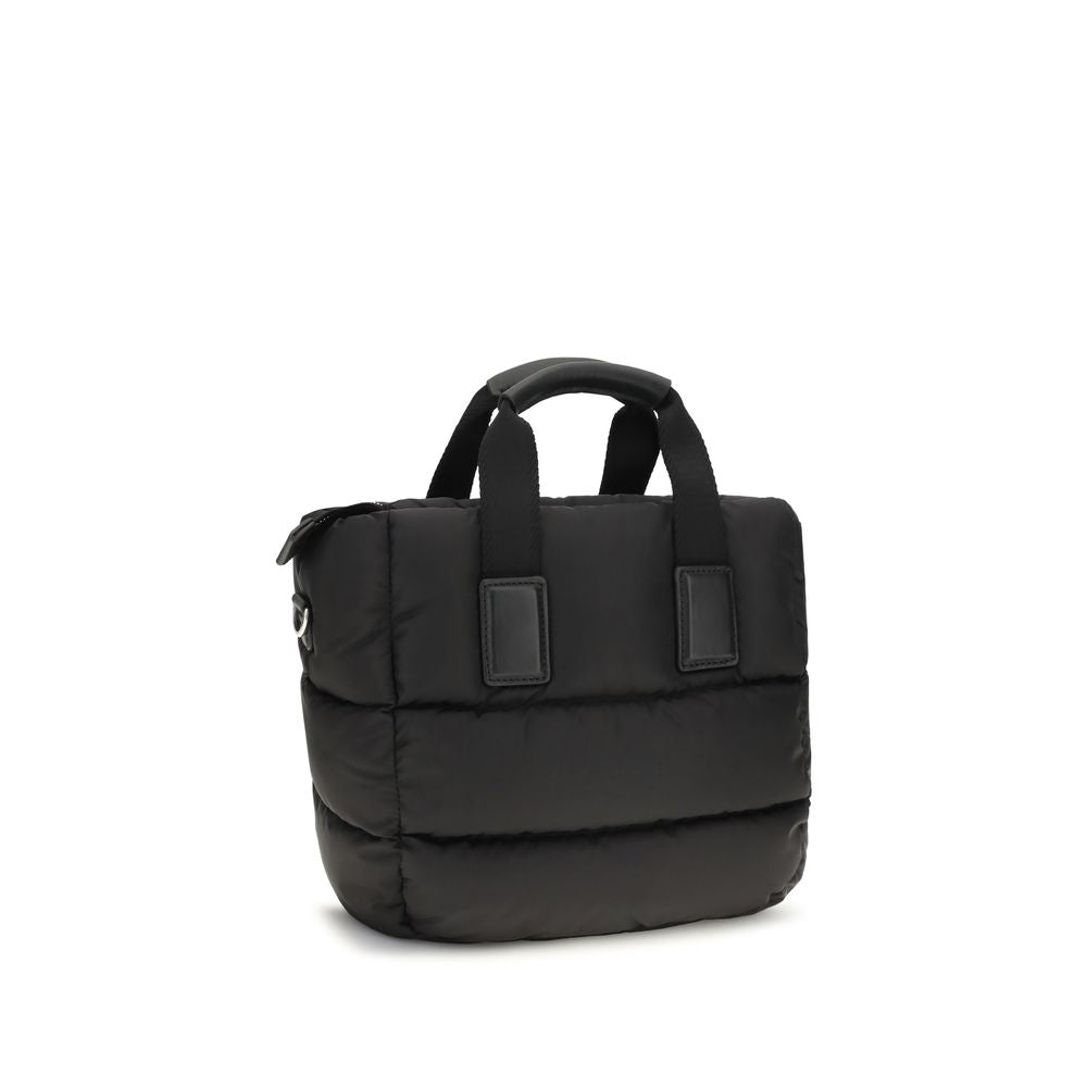 Moncler Schwarze Bos Taurus Kalbsleder Schultertasche