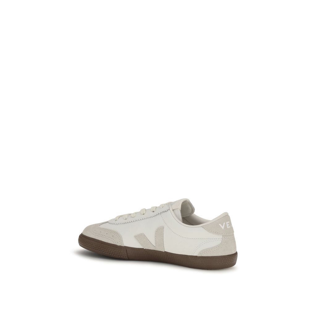Veja Weiße Bos Taurus Kalbsleder Athletic Sneaker