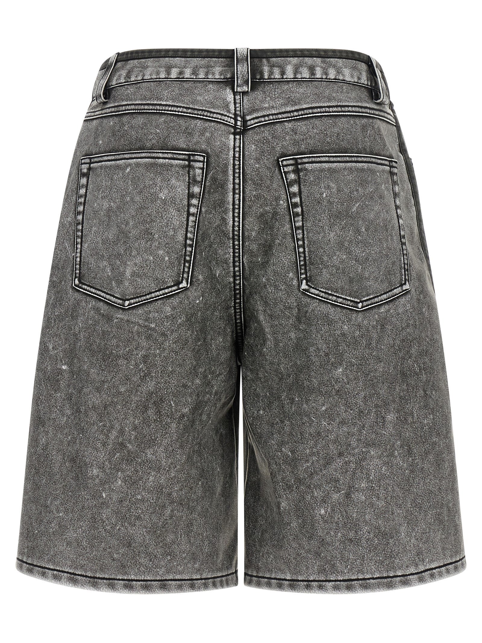 Diesel Graue Bermuda-Shorts aus Polyethylen