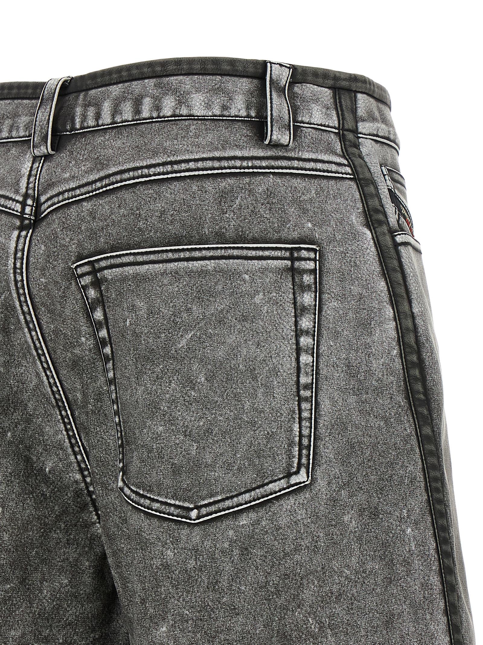 Diesel Graue Bermuda-Shorts aus Polyethylen