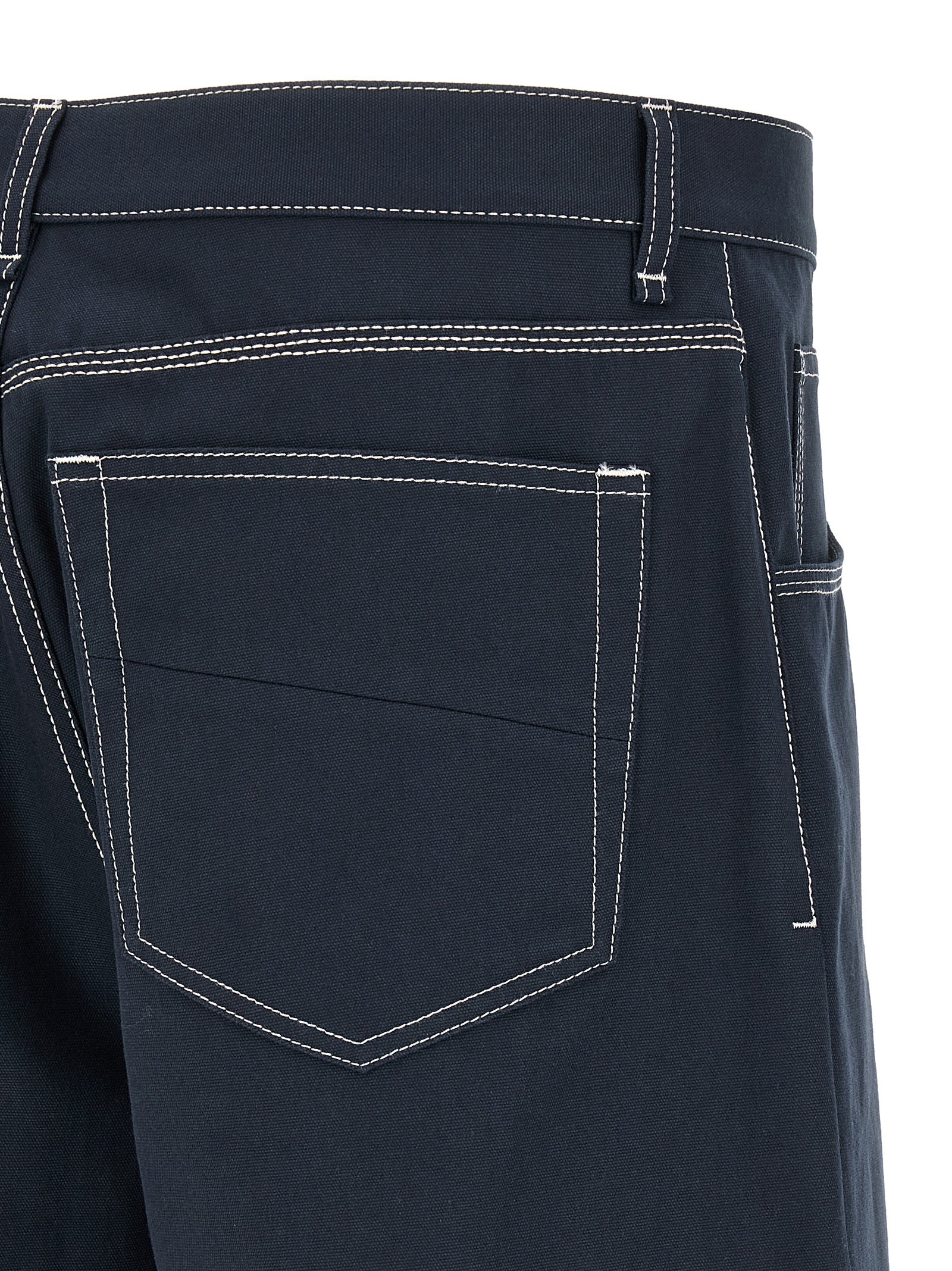 Fendi Blaue Baumwoll-Bermudashorts