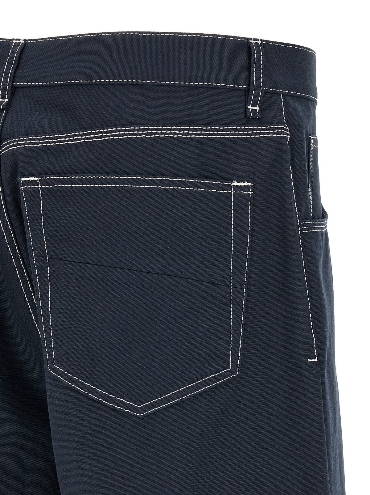 Fendi Blaue Baumwoll-Bermudashorts