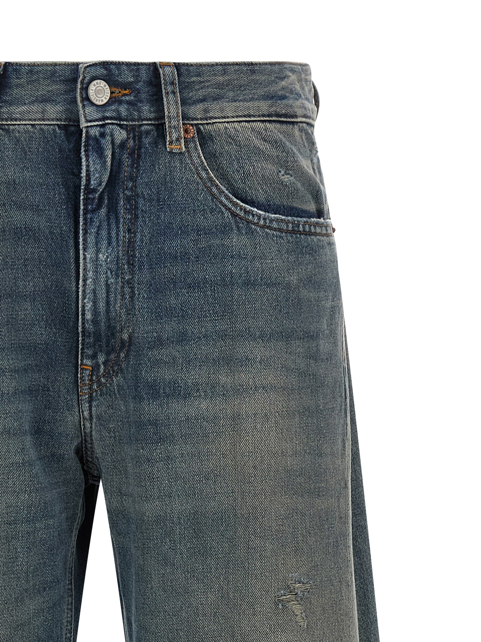 MM6 Maison Margiela Blaue Baumwolljeans Denim