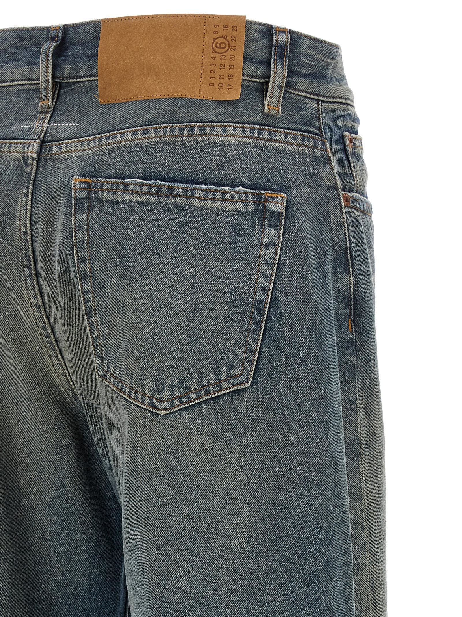 MM6 Maison Margiela Blaue Baumwolljeans Denim