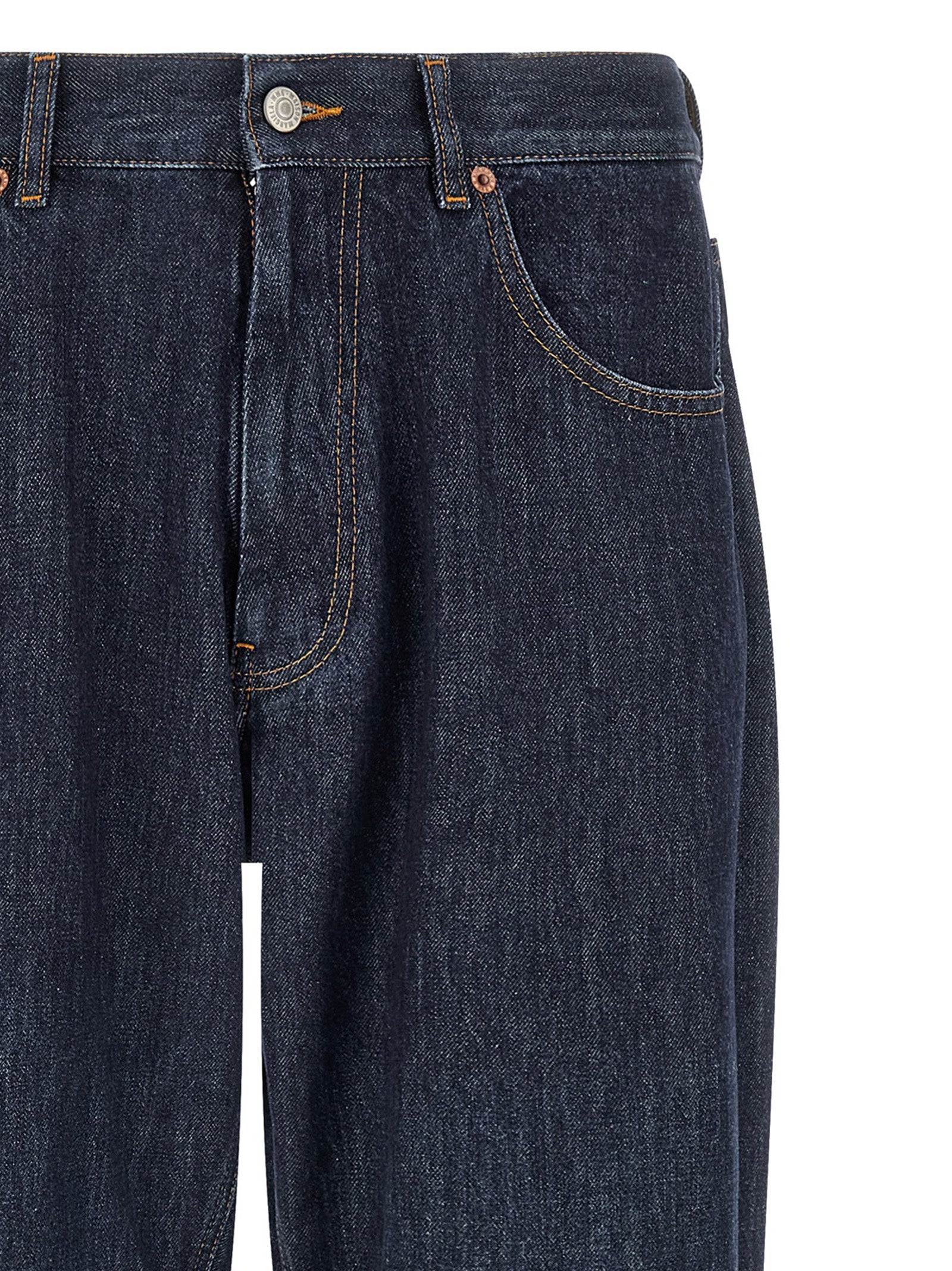 MM6 Maison Margiela Blaue Jeans aus Baumwolle im geraden Schnitt