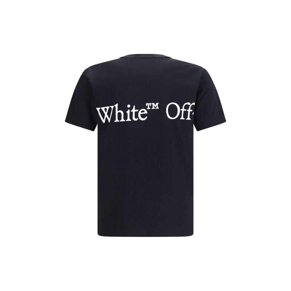 Off-White Schwarzes Baumwoll-T-Shirt
