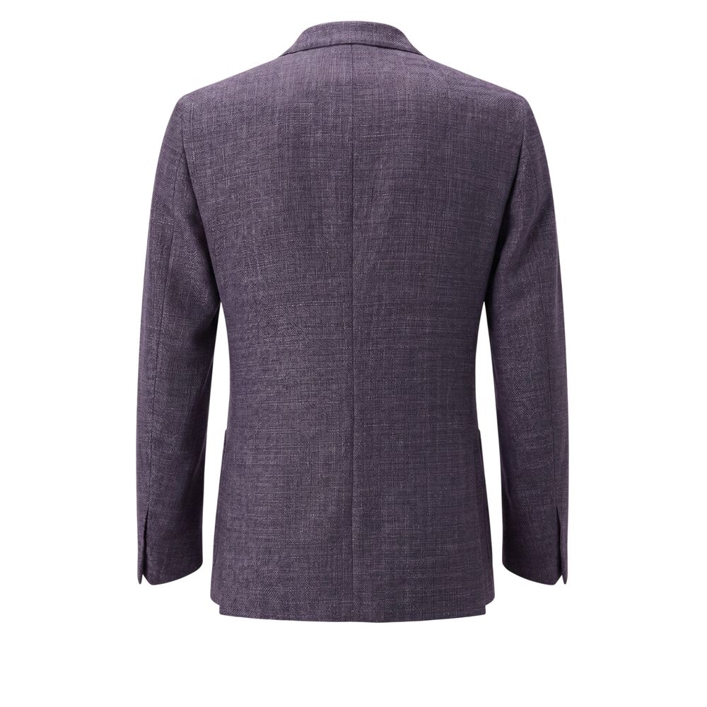 Peserico Blaue Wolljacke für Herren
