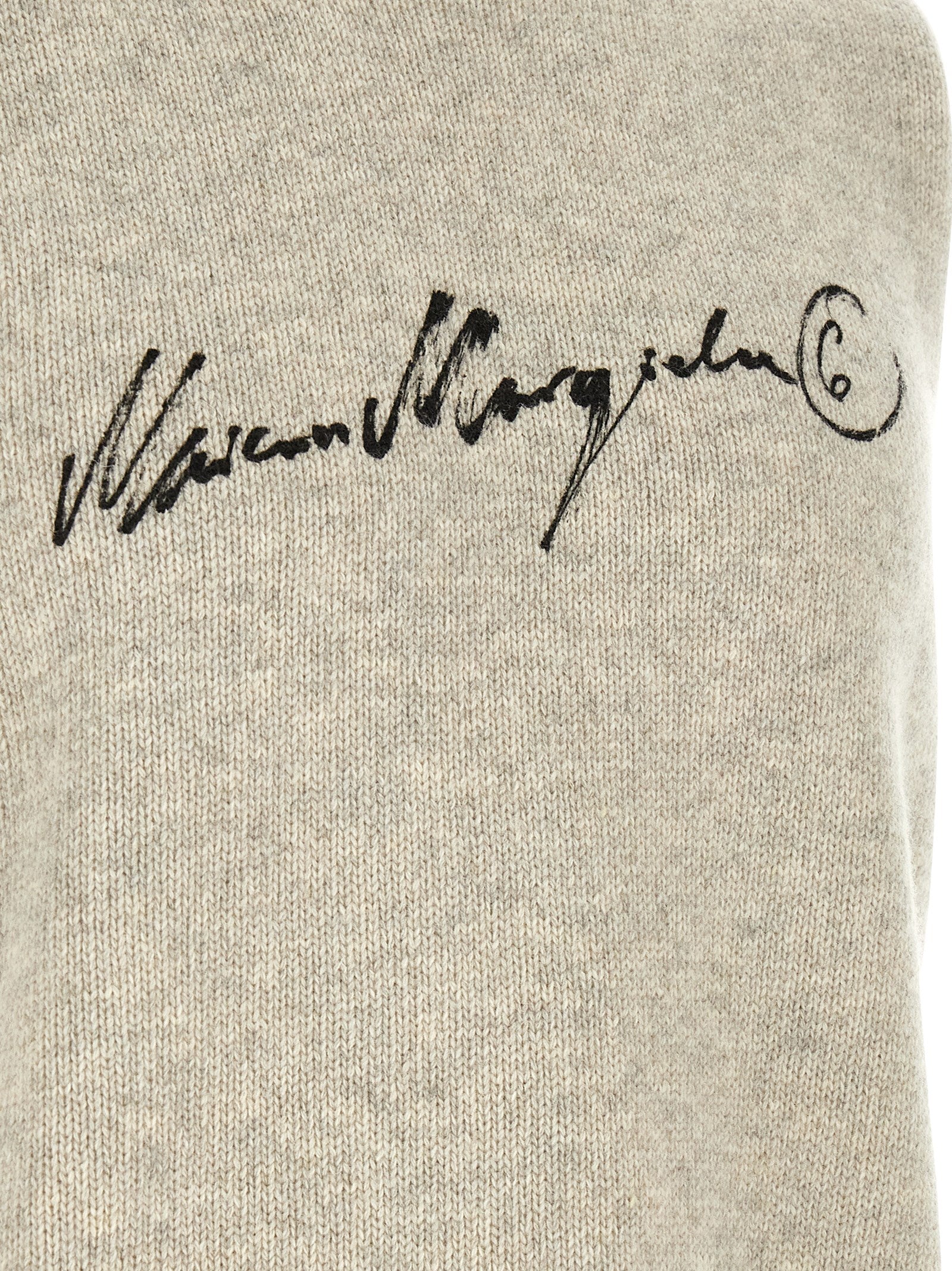 MM6 Maison Margiela Grauer Wollpullover