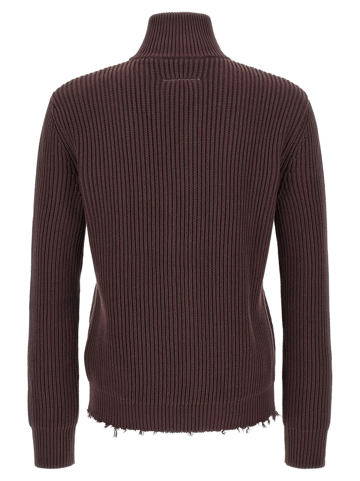 MM6 Maison Margiela Brauner Baumwollcardigan