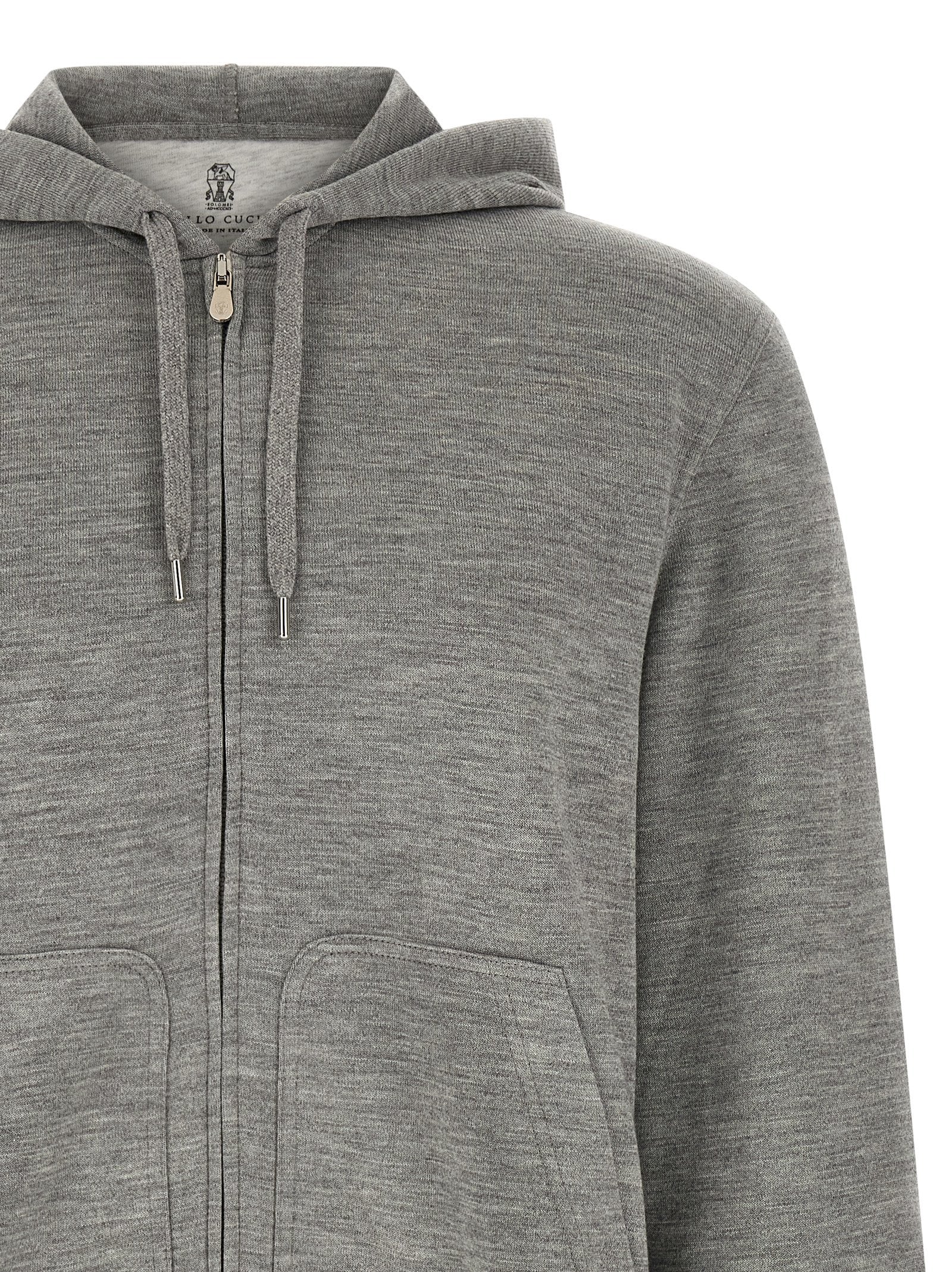 Brunello Cucinelli Grauer Kaschmir-Pullover