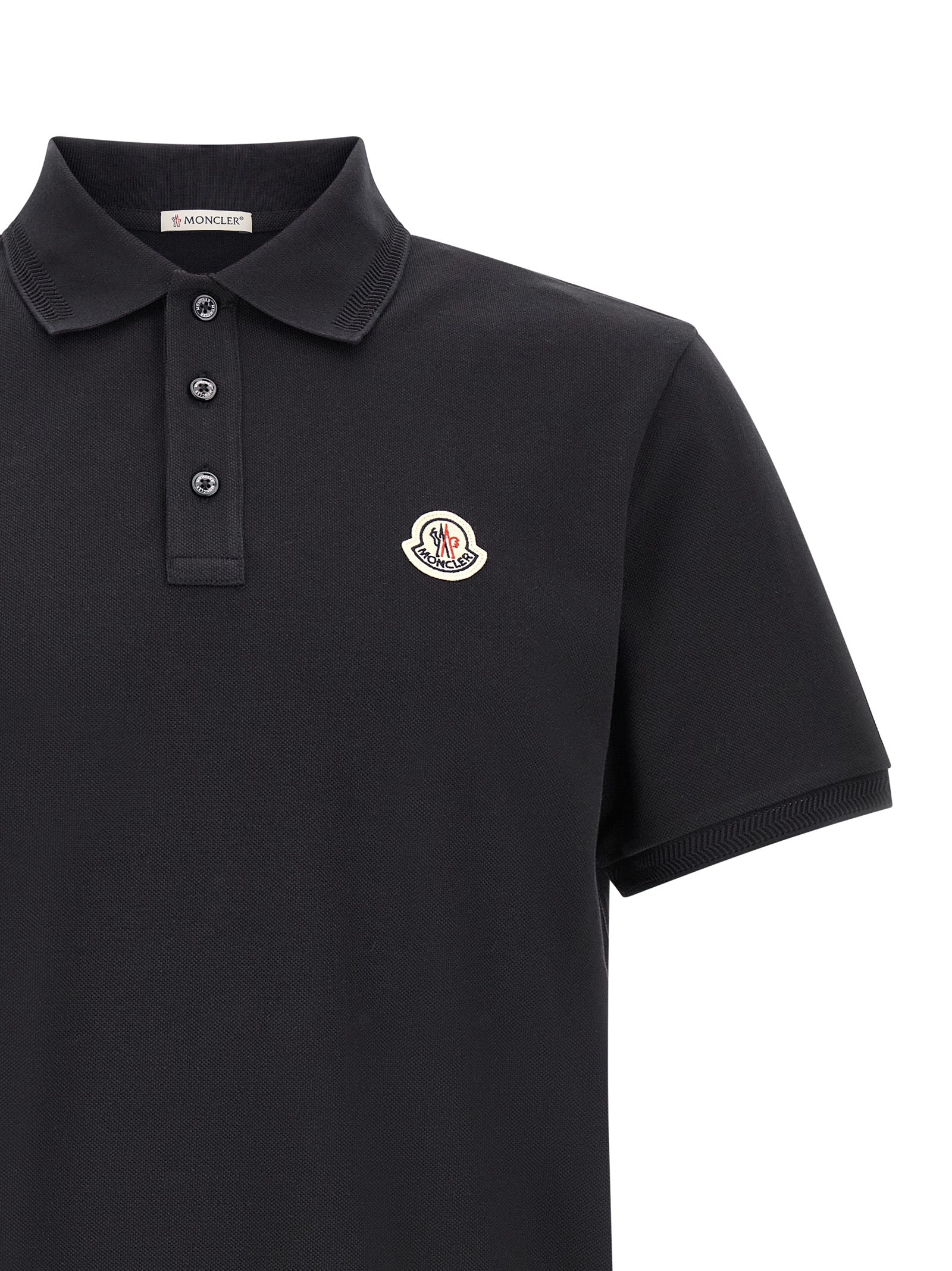 Moncler Blaues Baumwoll-Polohemd