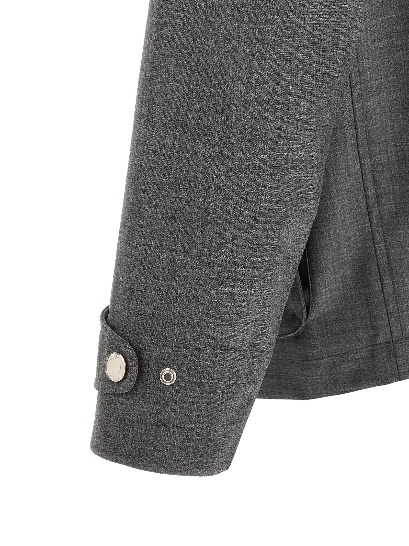 Brunello Cucinelli Grauer Virgin Wool Maxikleid