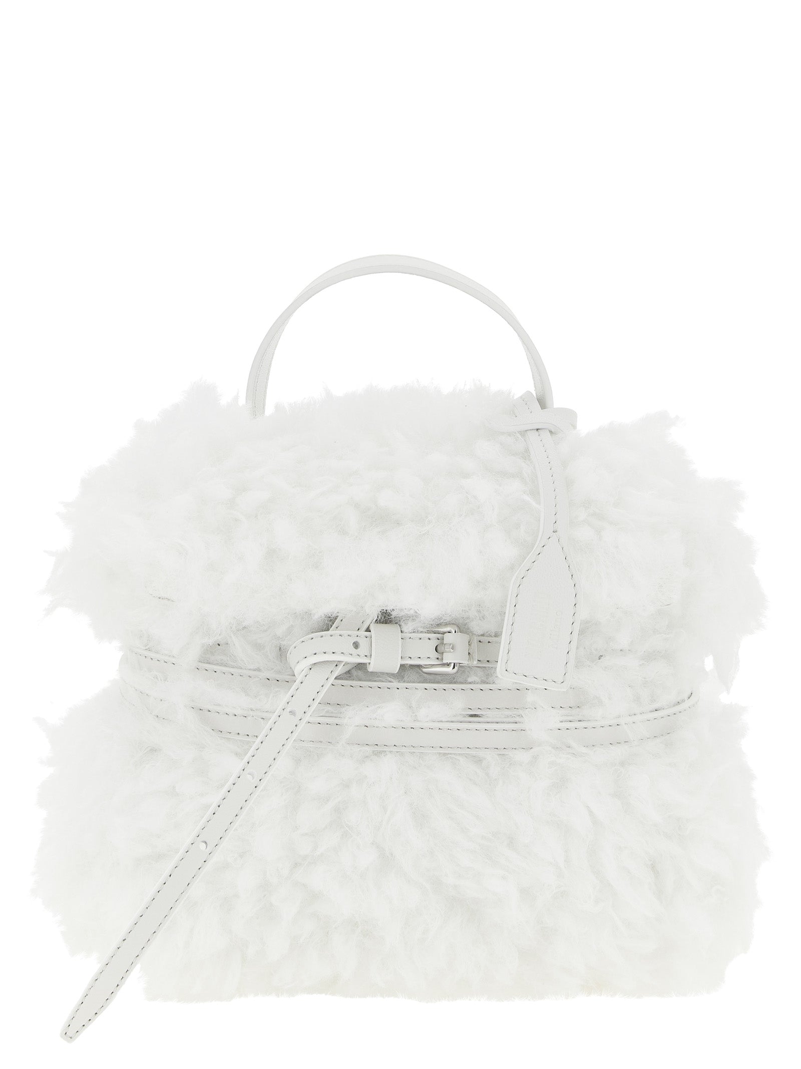 Moschino Weiße Ledertasche