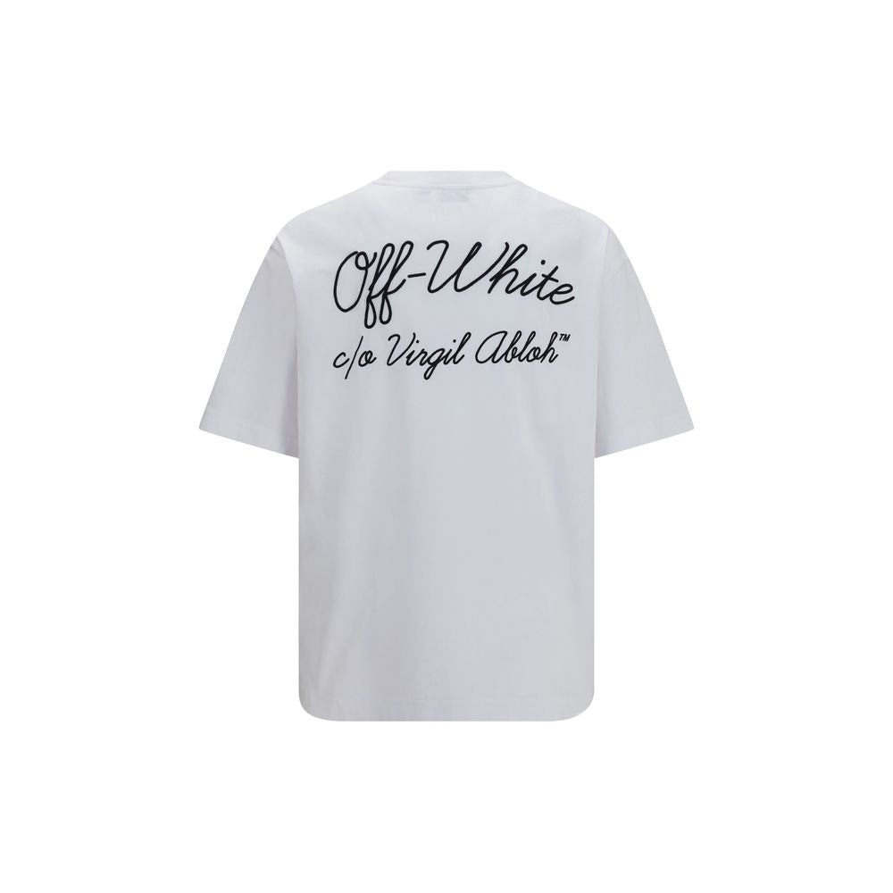 Off-White Weißes Baumwoll-T-Shirt