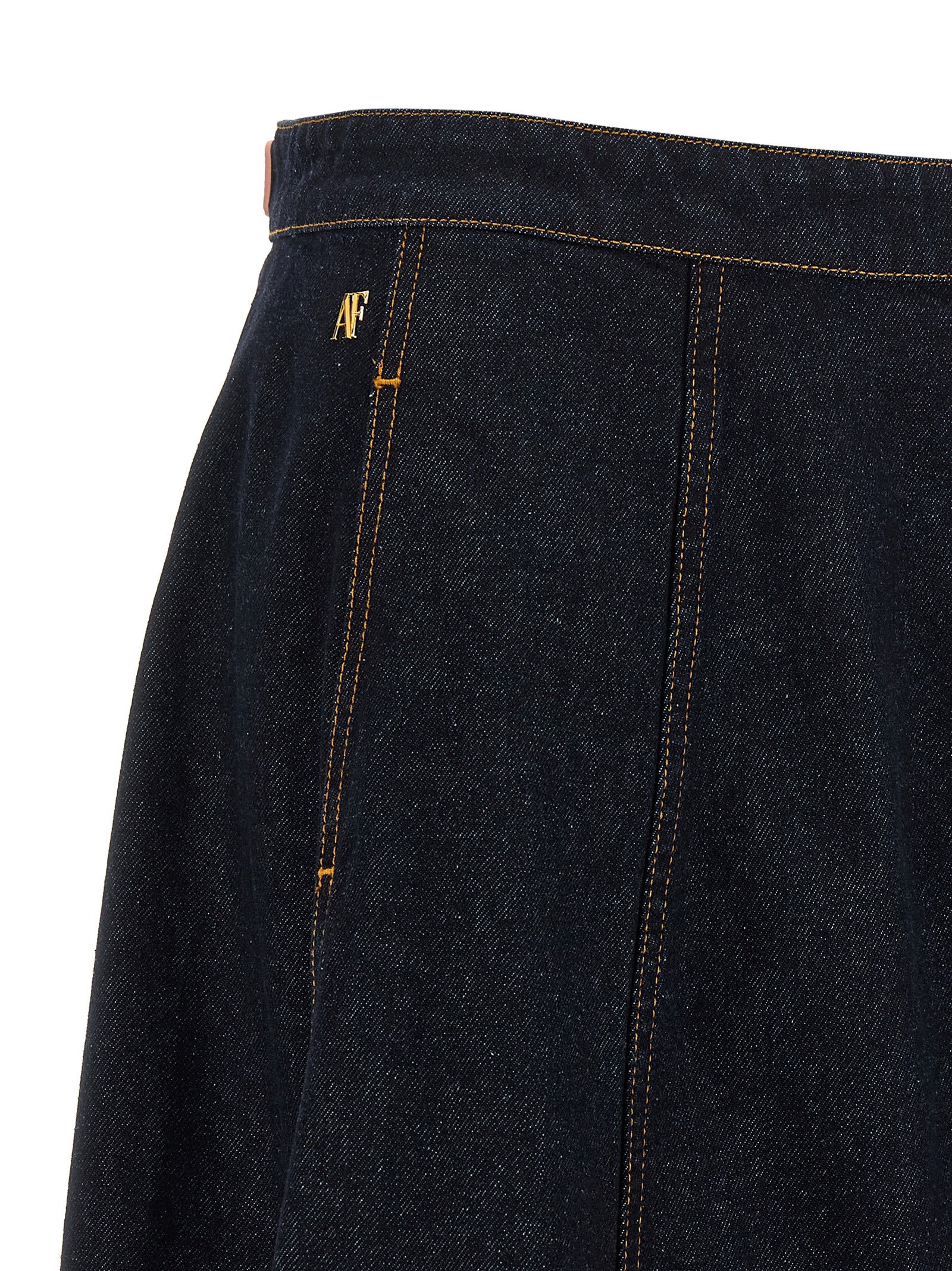 Alberta Ferretti Blaue Baumwoll-Minirock