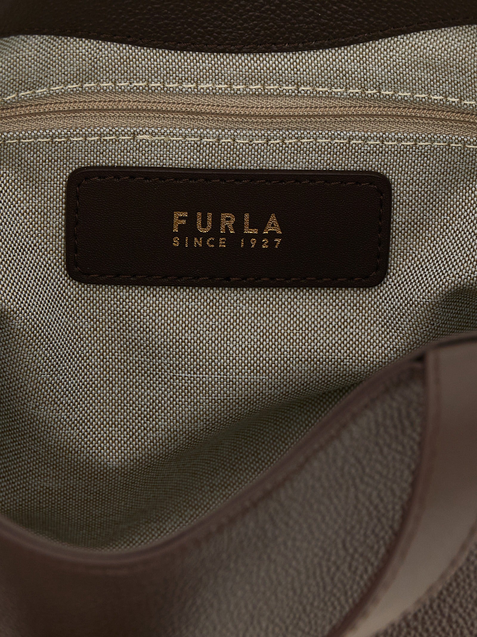 Furla Braune Kalbsleder-Tote Bag