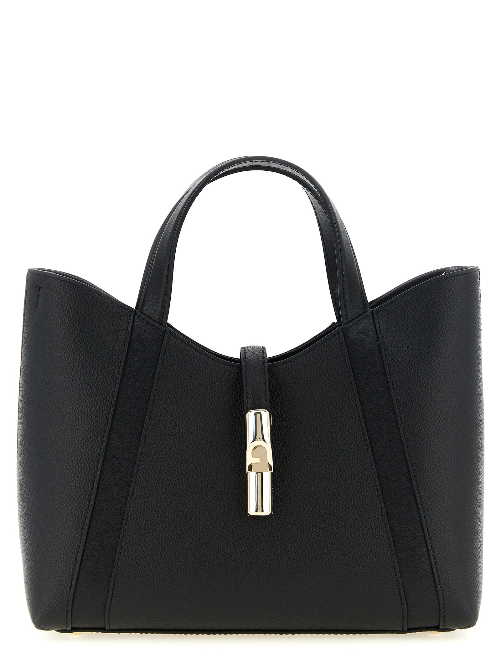 Furla Schwarze Kalbsleder-Tasche