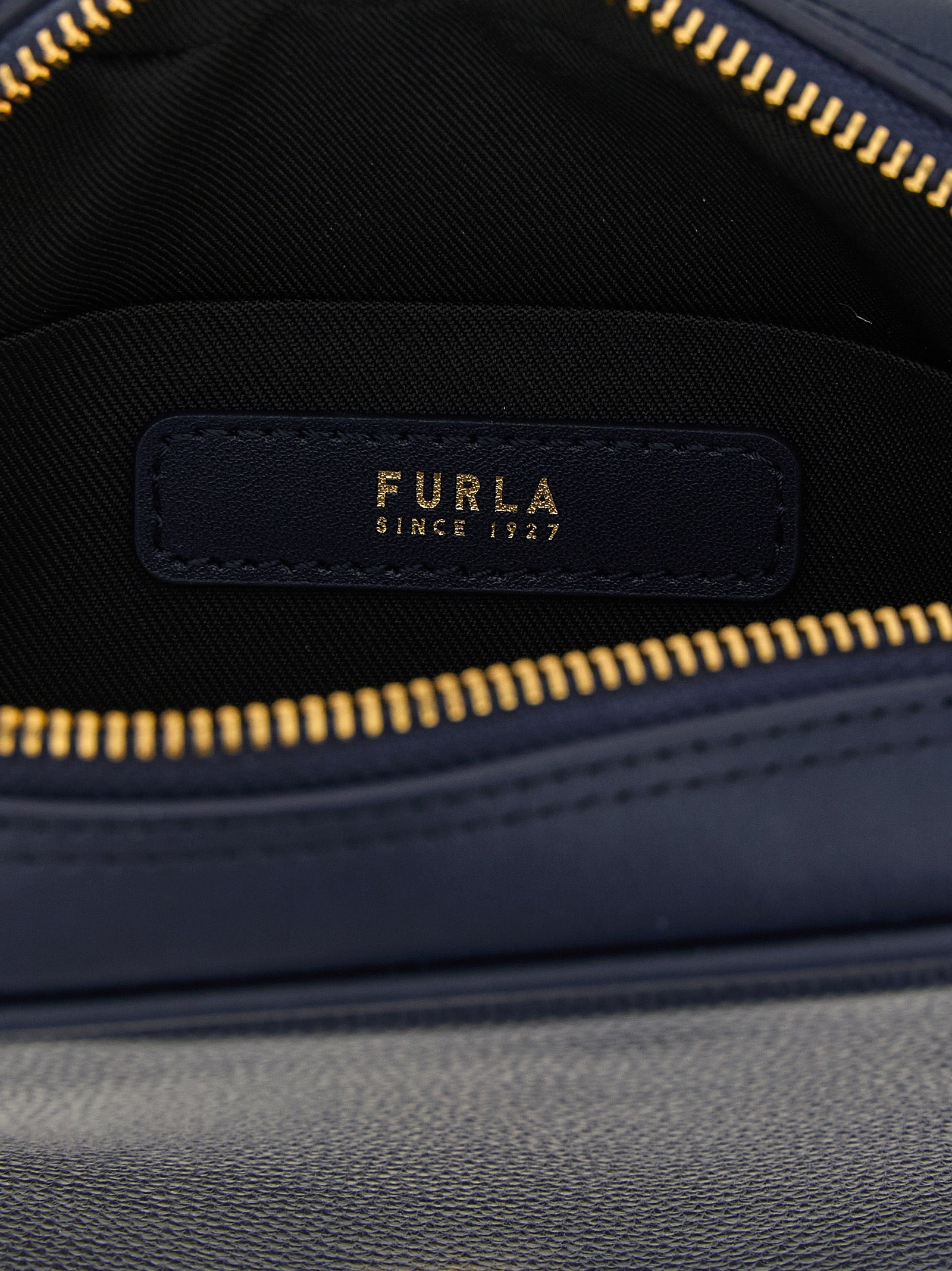 Furla Handtasche aus blauem Kalbsleder