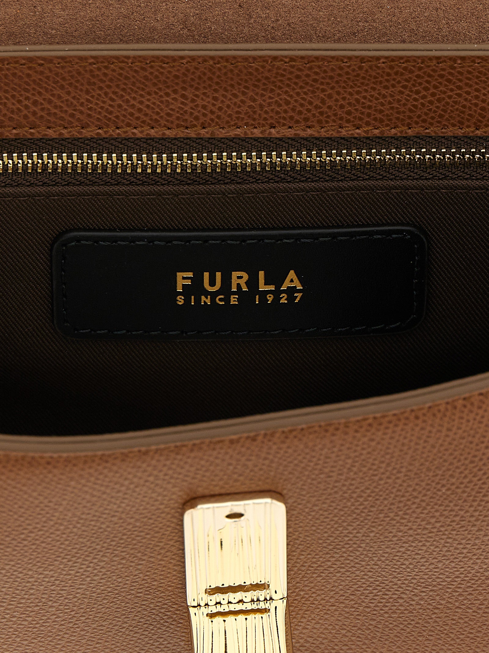 Furla Umhängetasche aus braunem Kalbsleder