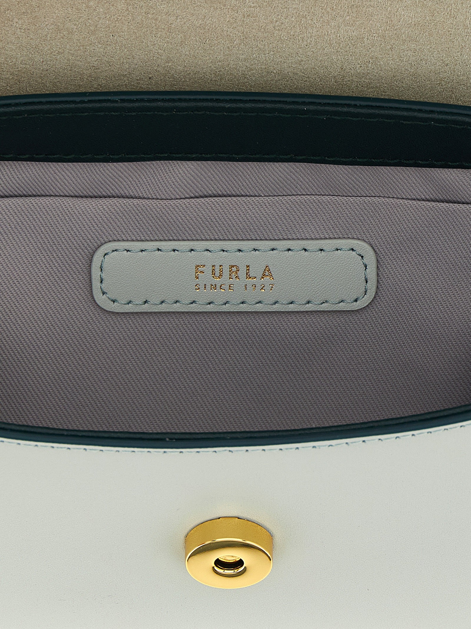 Furla Zweifarbige Kalbsleder-Handtasche