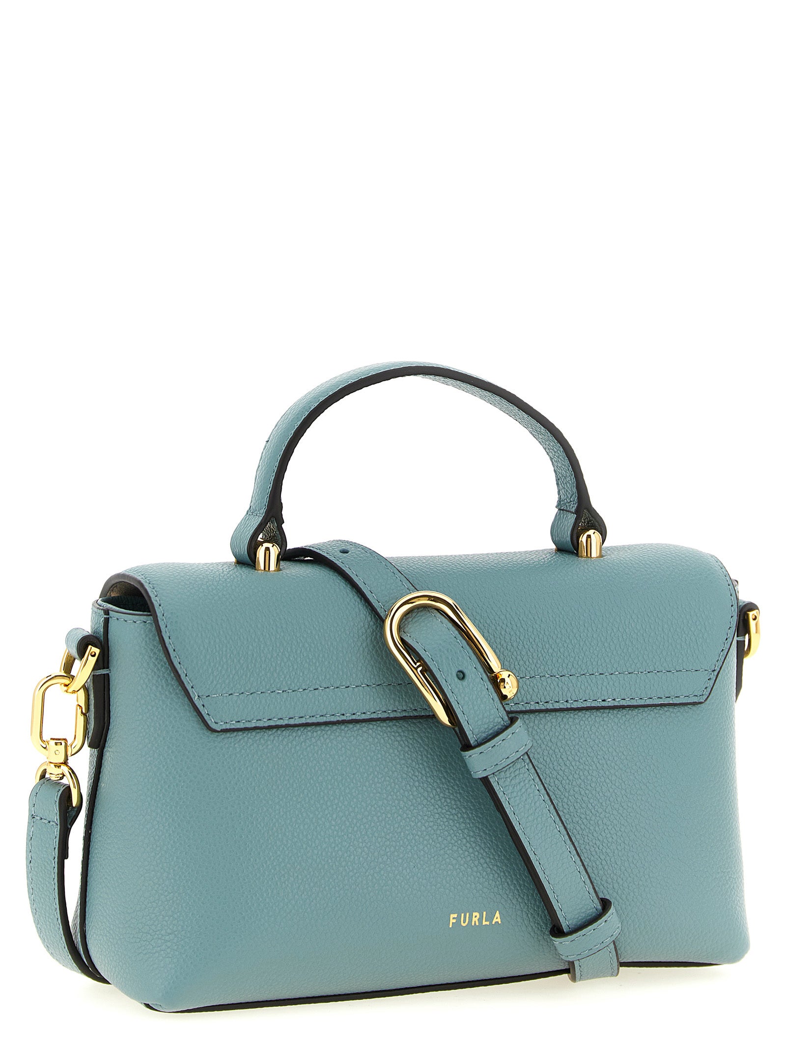 Furla Handtasche aus blauem Kalbsleder
