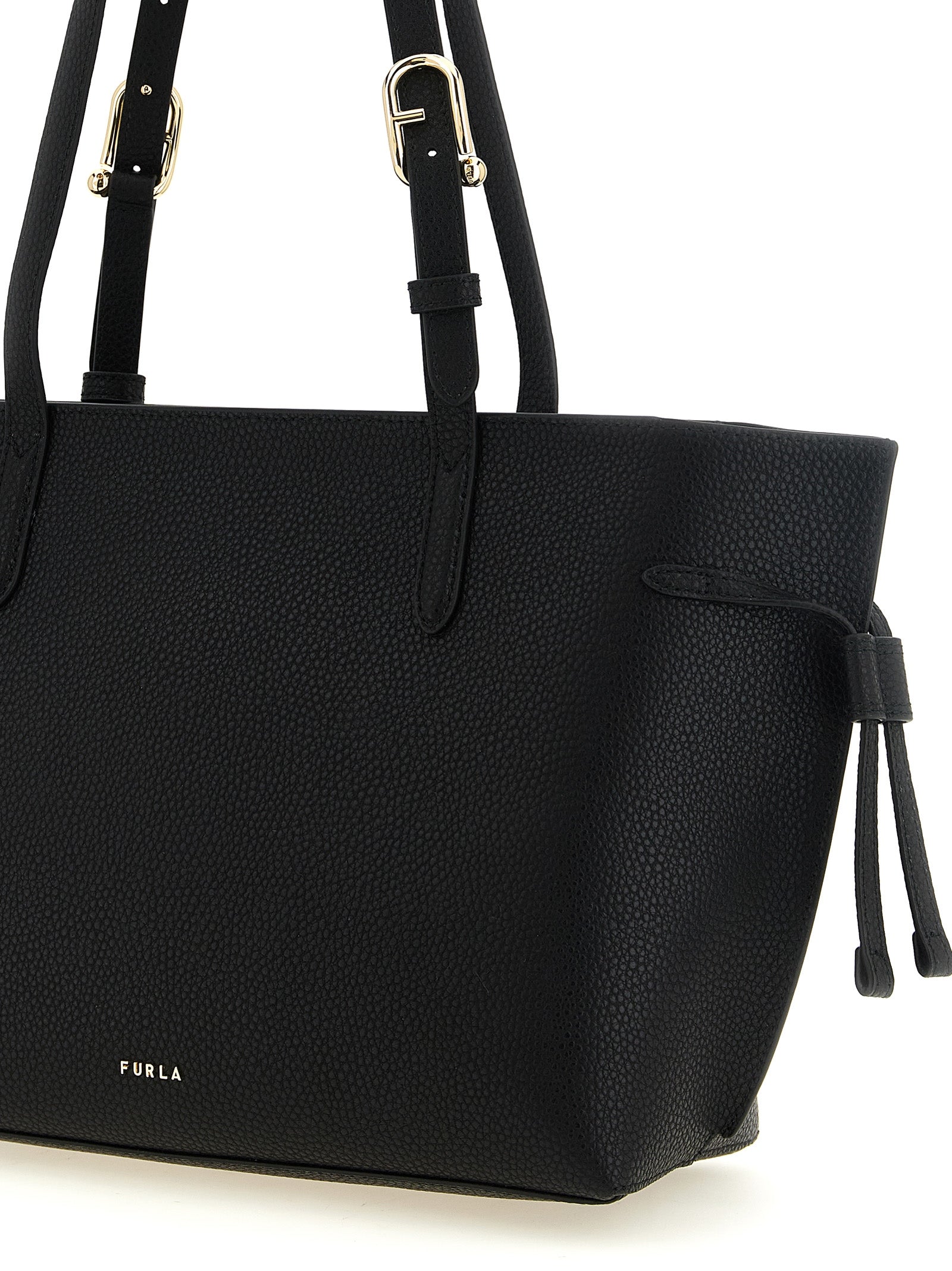 Furla Schwarze Kalbsleder-Tasche