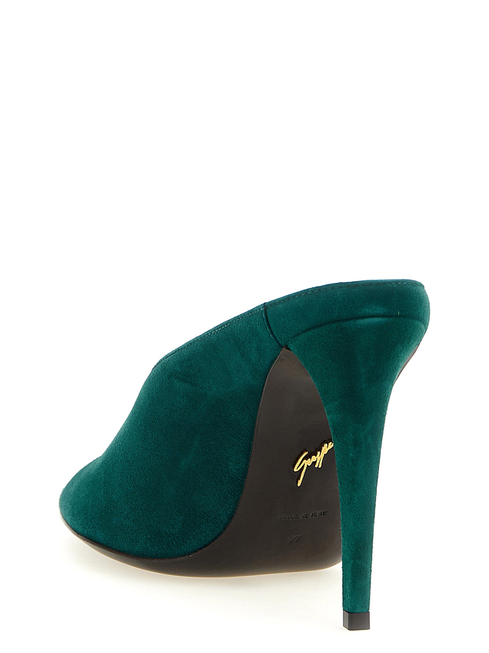 Giuseppe Zanotti Zweifarbige Wildleder-Stiletto-Sandalen