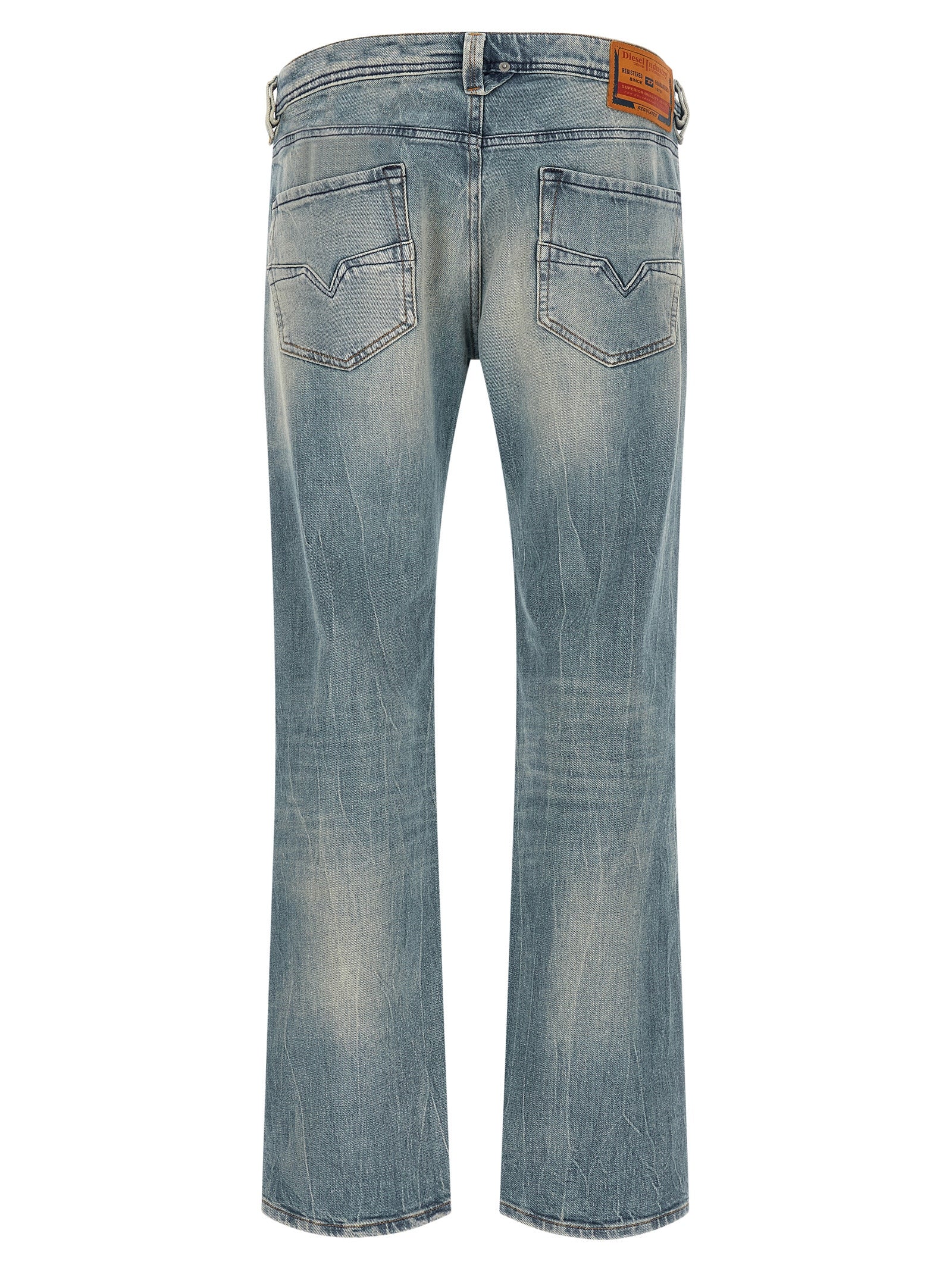 Diesel Blaue Jeans aus Baumwolle im geraden Schnitt