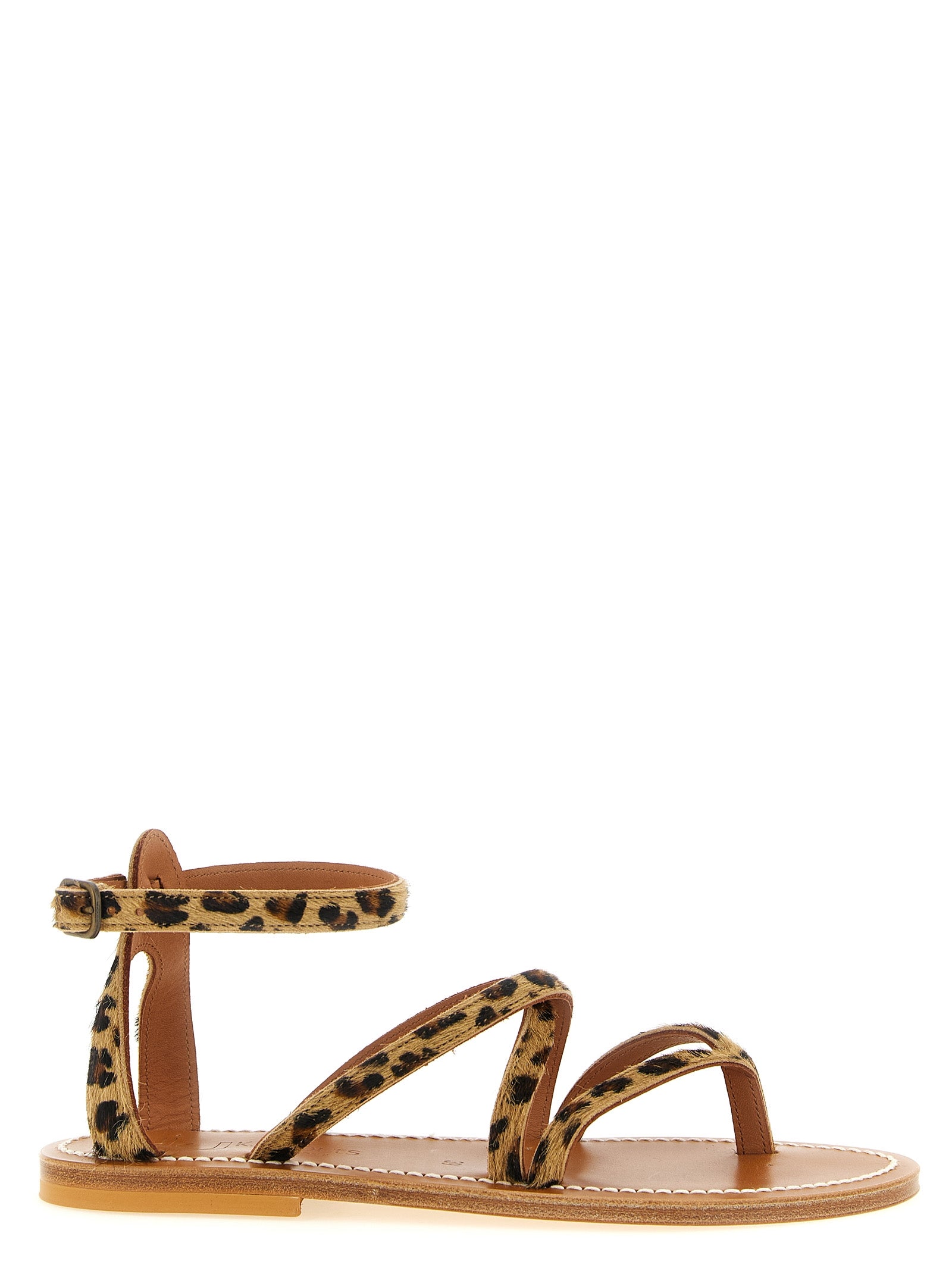 K.JACQUES SAINT TROPEZ Braune Sandalen aus Rindsleder