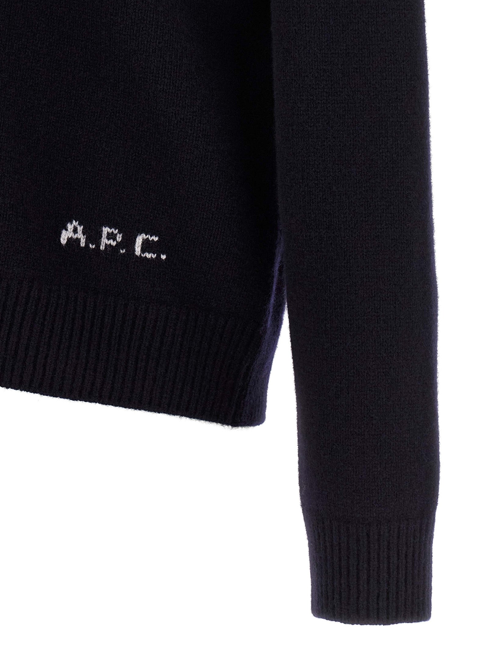 A.P.C. Blauer Wollcardigan