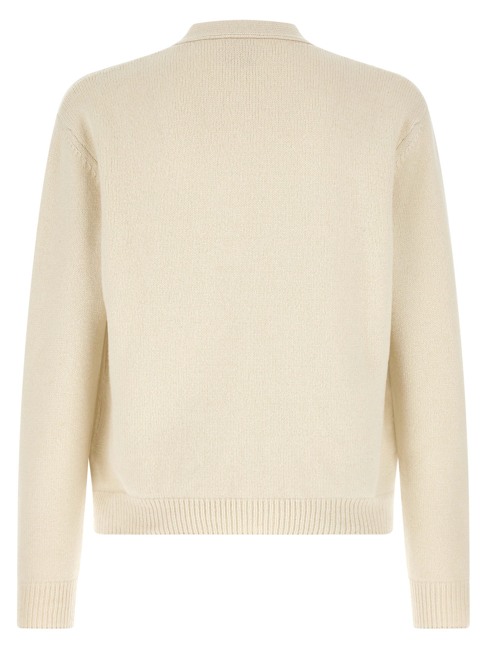 A.P.C. Weiße Wollstrickjacke