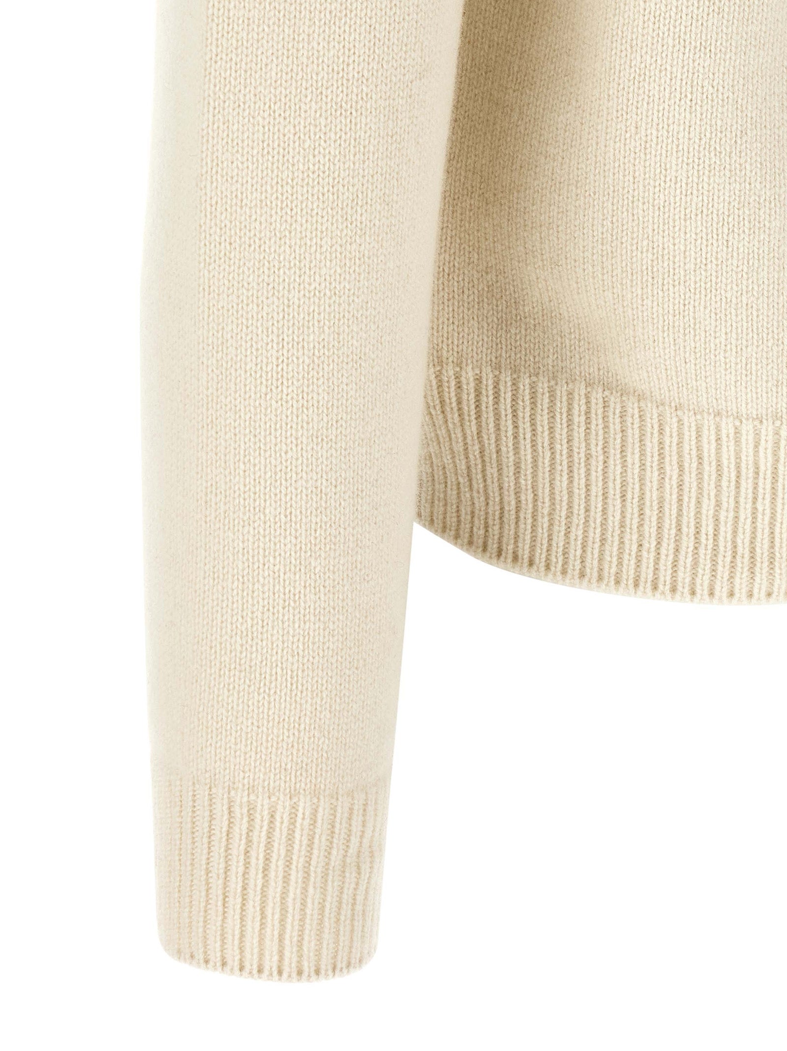 A.P.C. Weiße Wollstrickjacke