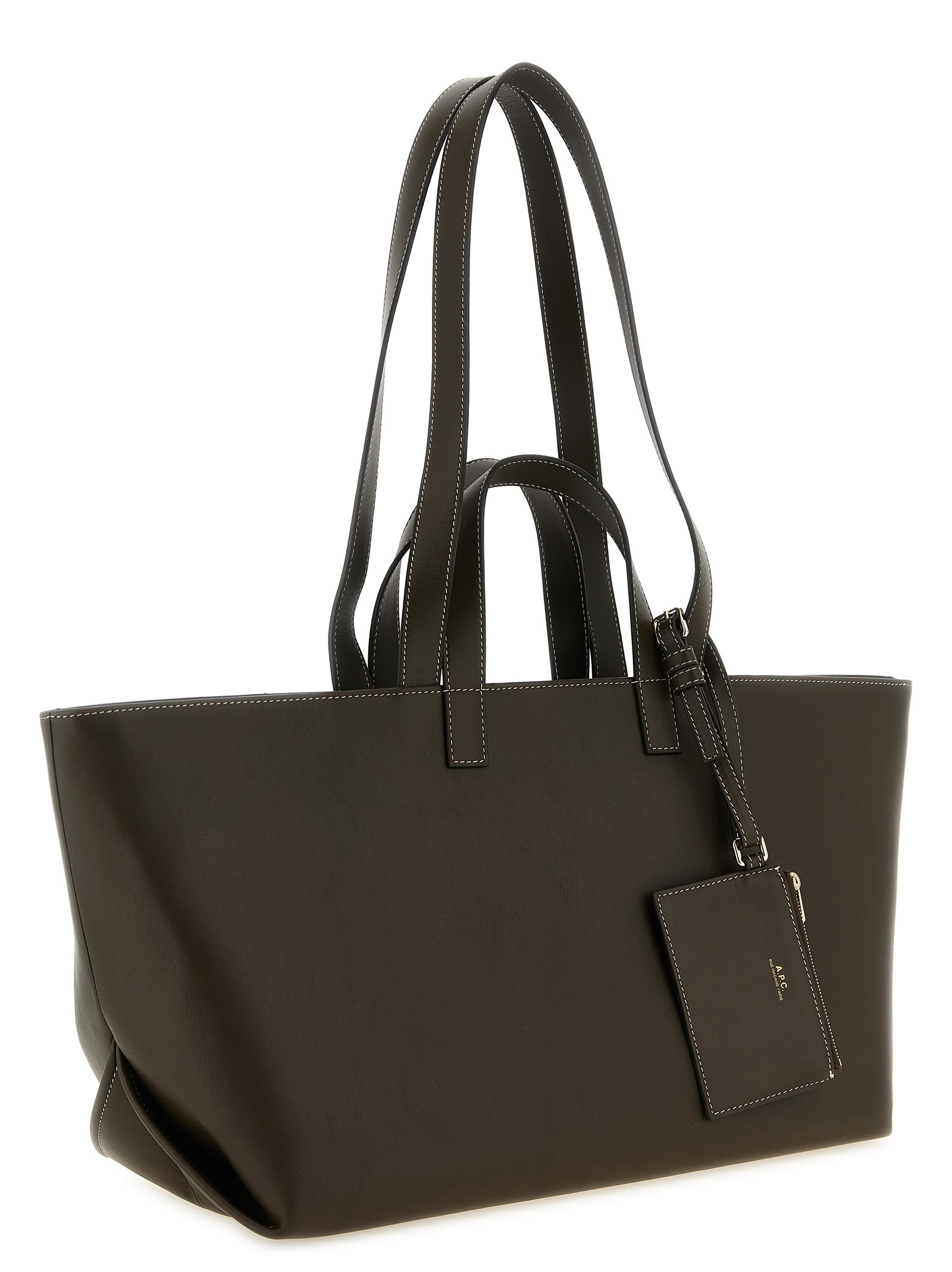 A.P.C. Braune Kalbsleder-Tasche