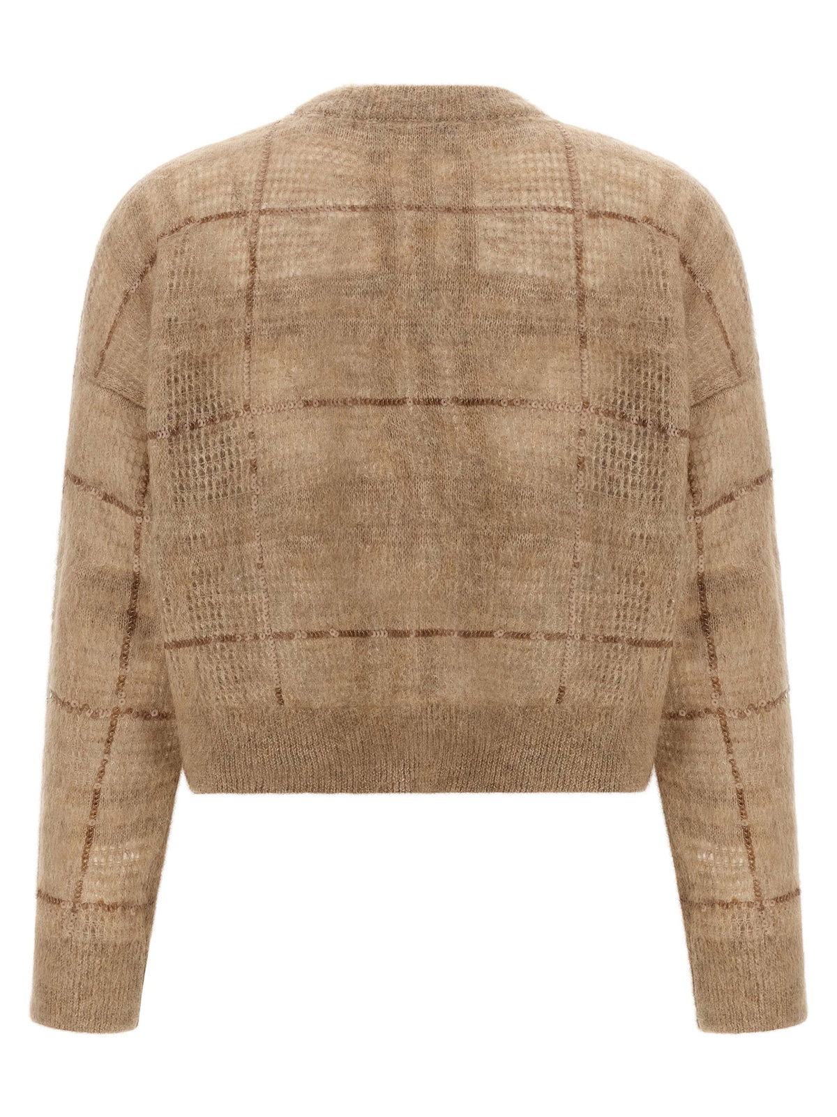 Brunello Cucinelli Beige Wollstrickjacke
