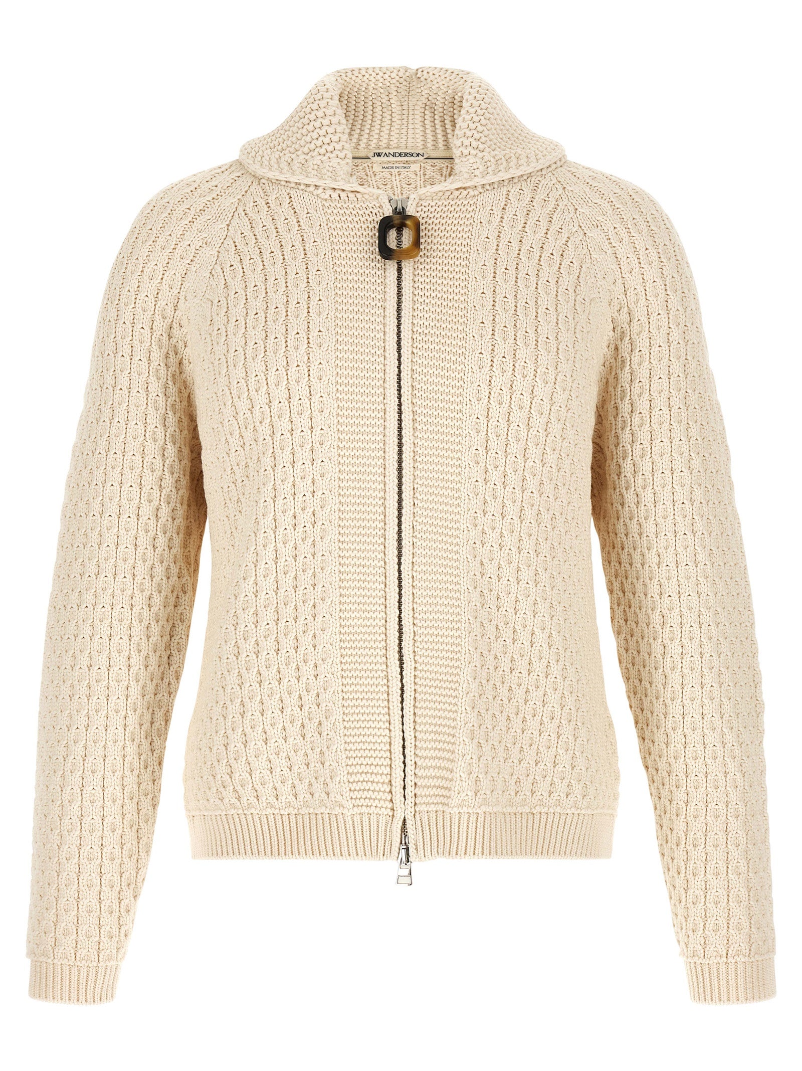 J.W.Anderson Weißer Strickcardigan aus Baumwolle