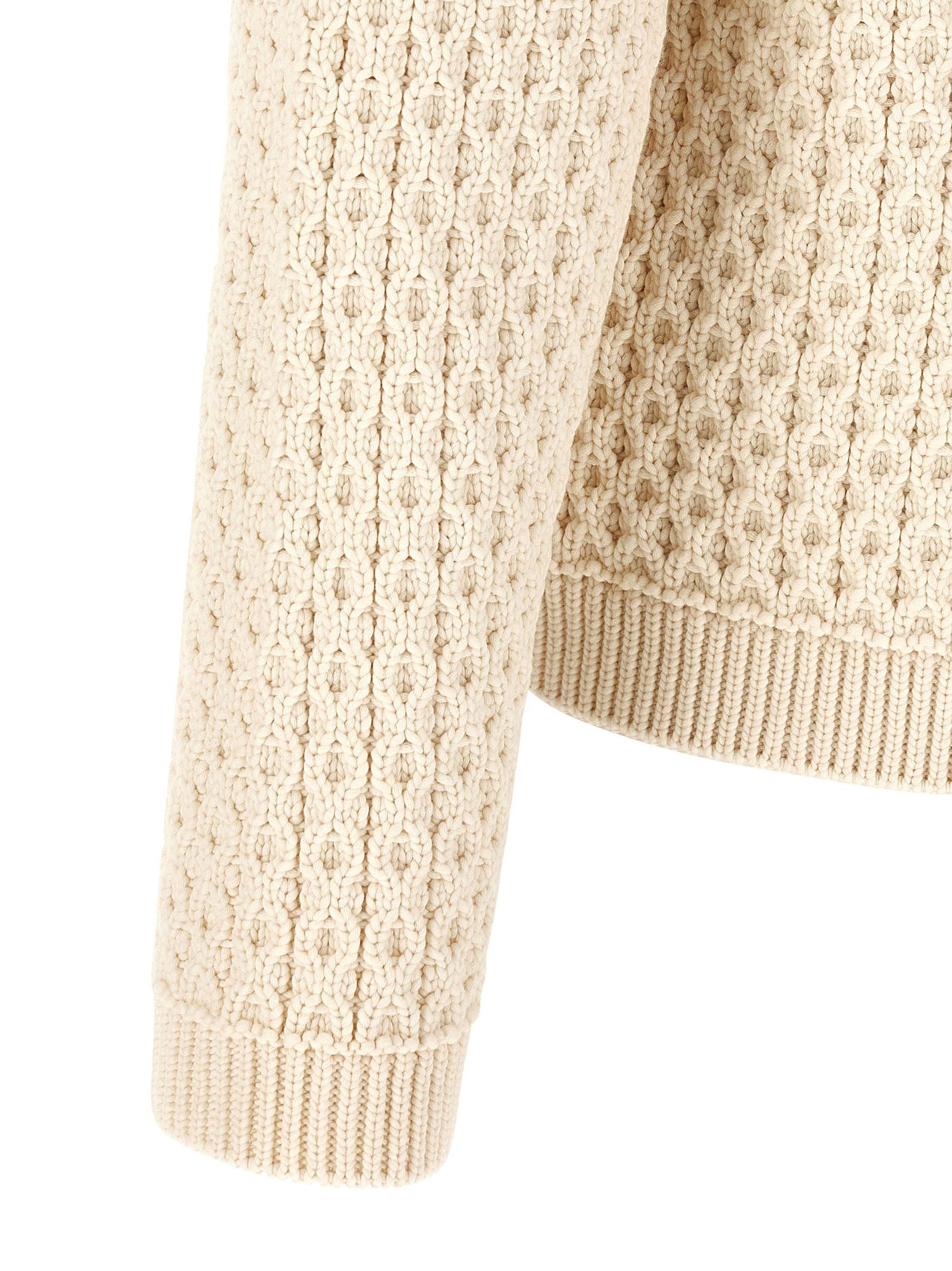 J.W.Anderson Weißer Strickcardigan aus Baumwolle