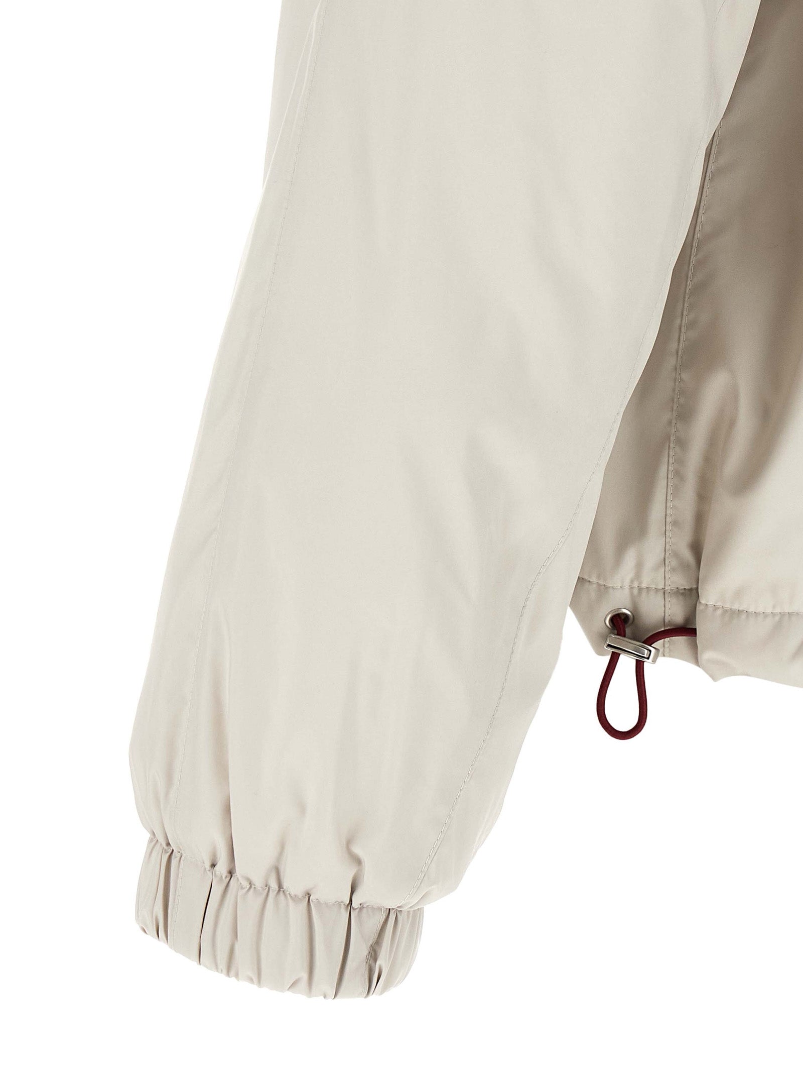 Brunello Cucinelli Weiße Shell-Jacke aus Polyester