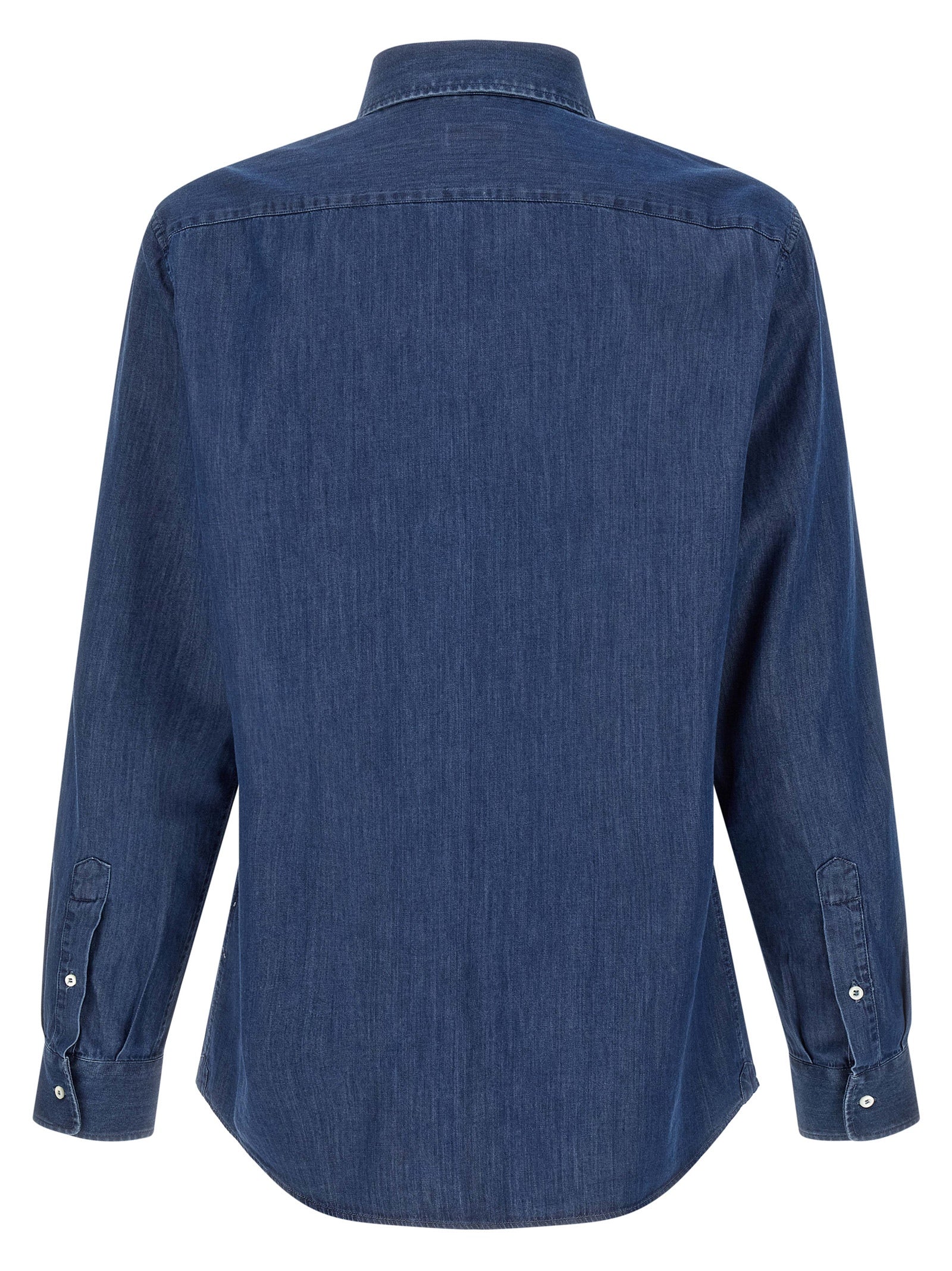 Brunello Cucinelli Blaue Baumwollbluse