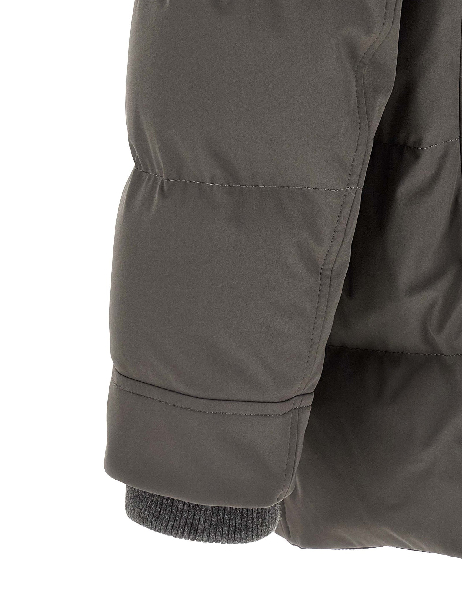 Brunello Cucinelli Grauer Polyamid-Parka