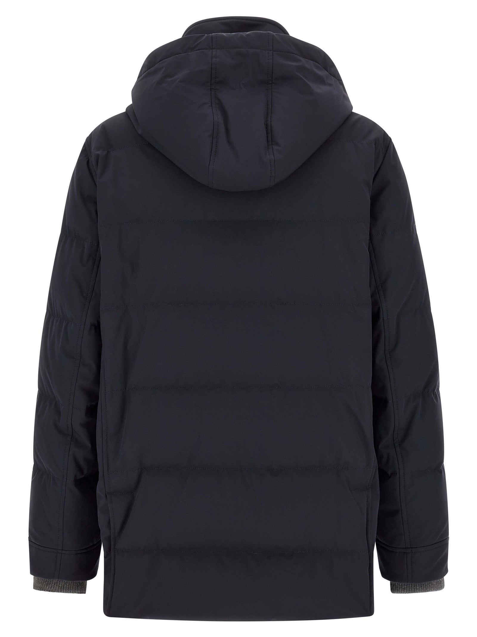 Brunello Cucinelli Blauer Polyamid-Parka