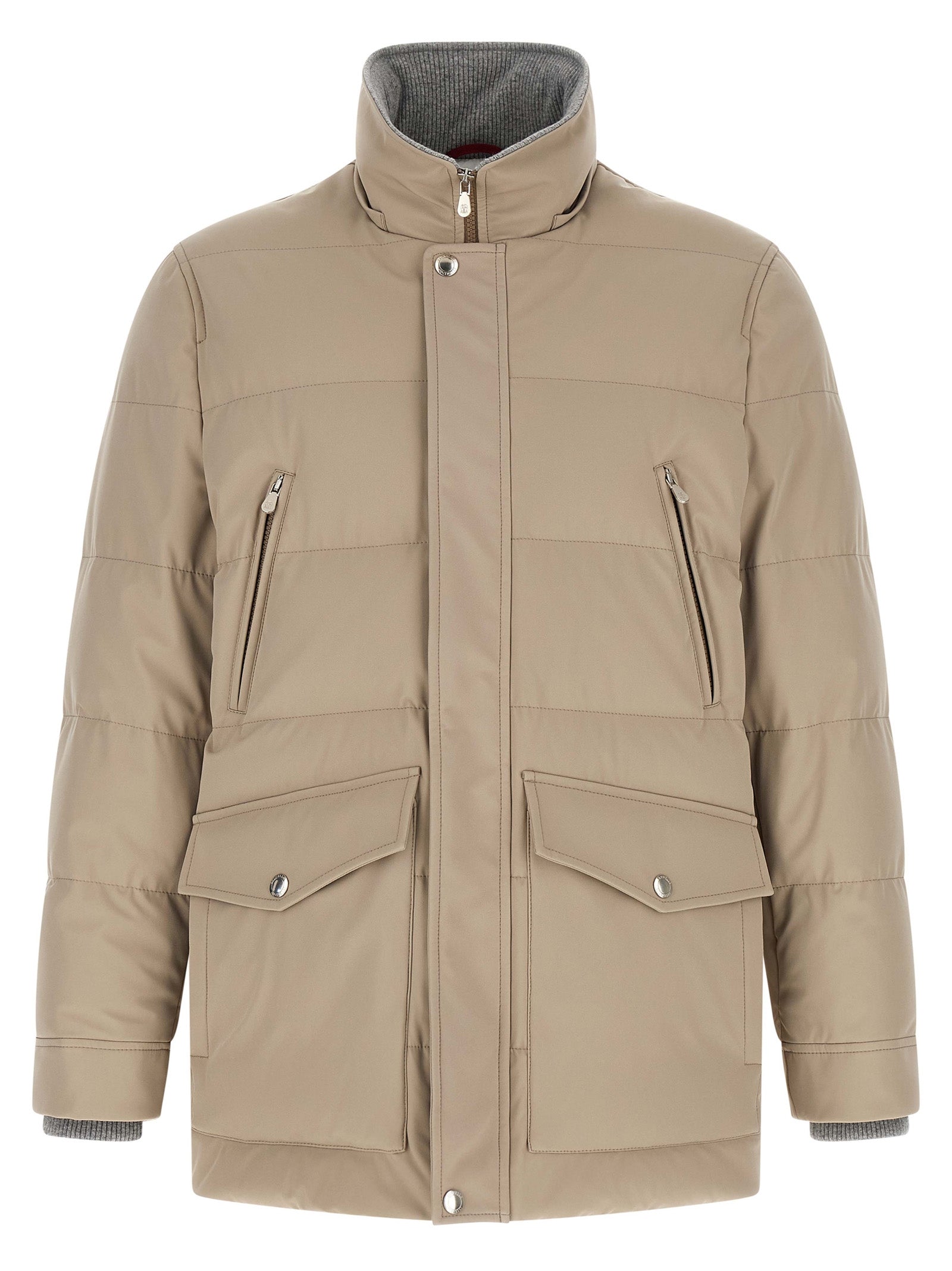 Brunello Cucinelli Beige Polyamid-Parka