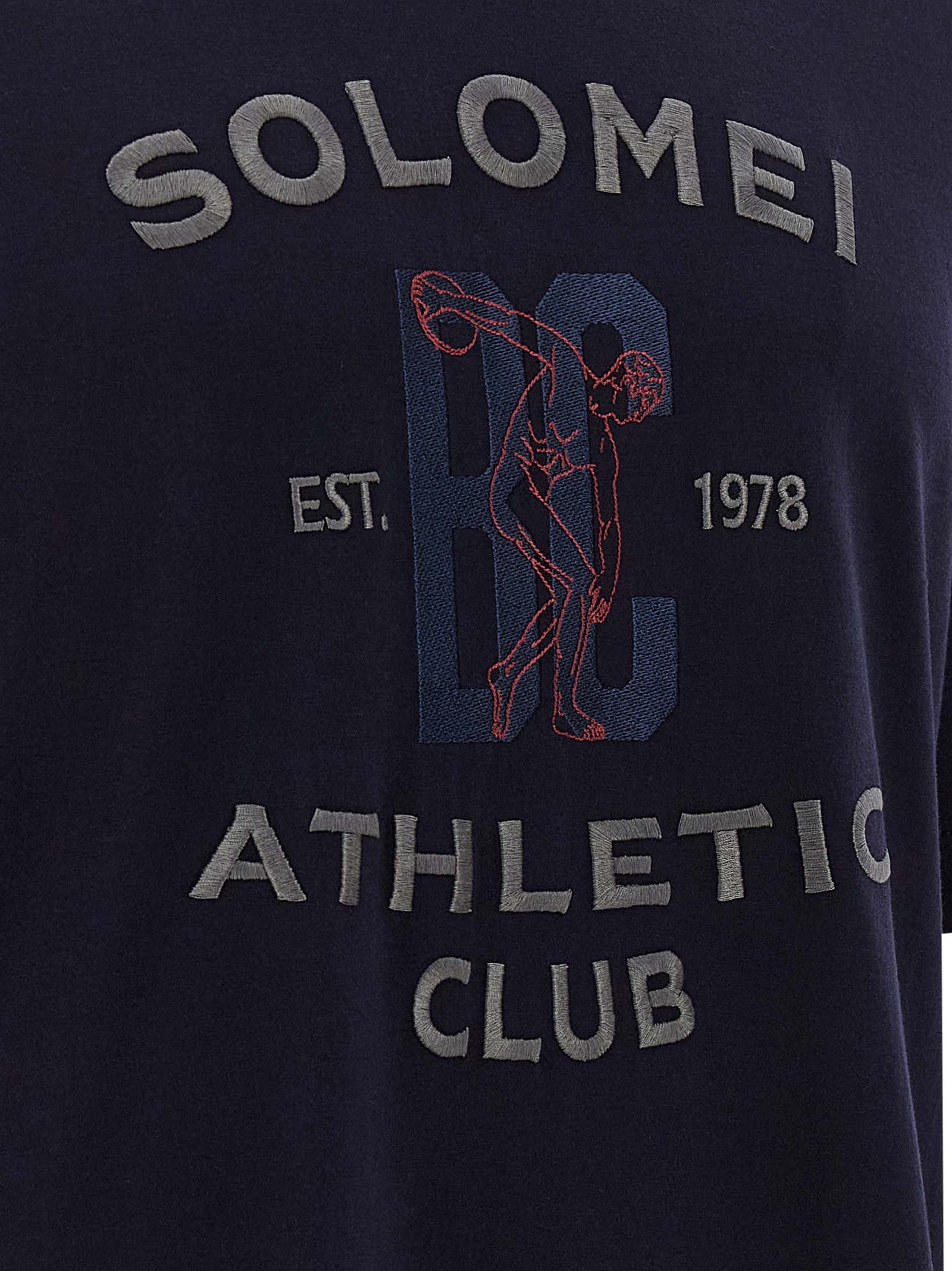 Brunello Cucinelli Blaues Baumwoll-T-Shirt