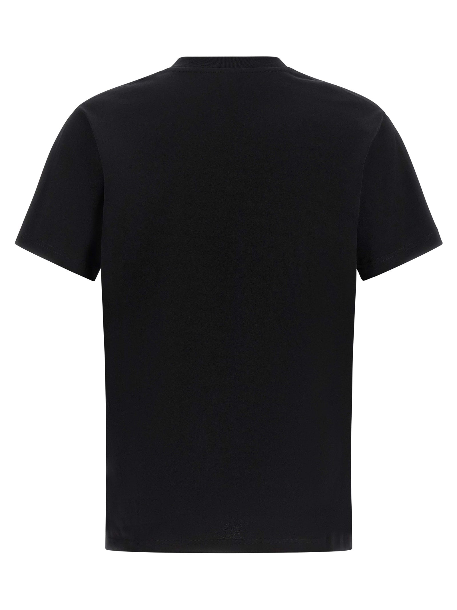Moschino Schwarzes Baumwoll-T-Shirt