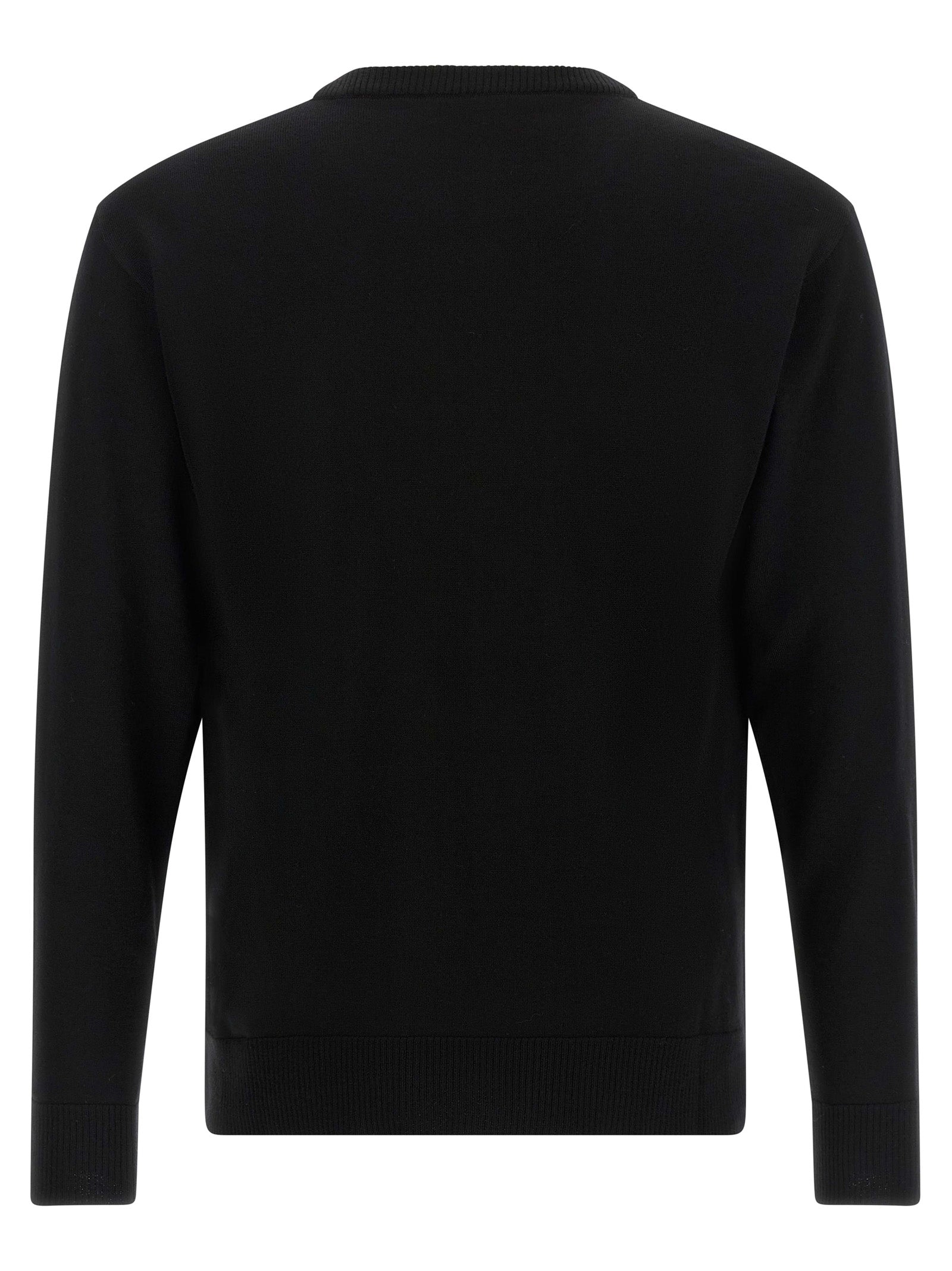 Moschino Schwarzer Cardigan aus Schurwolle