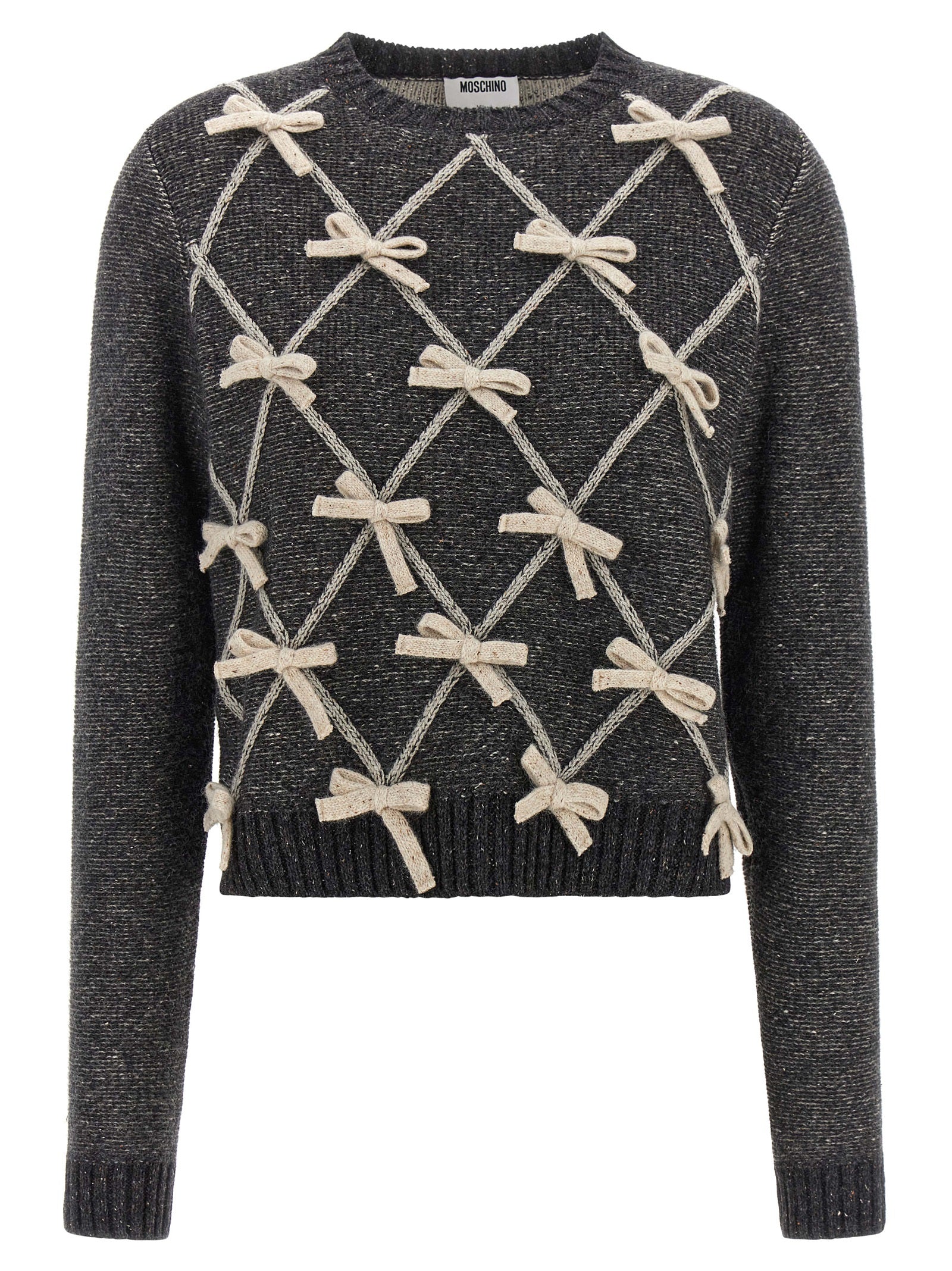 Moschino Grauer Wollcardigan