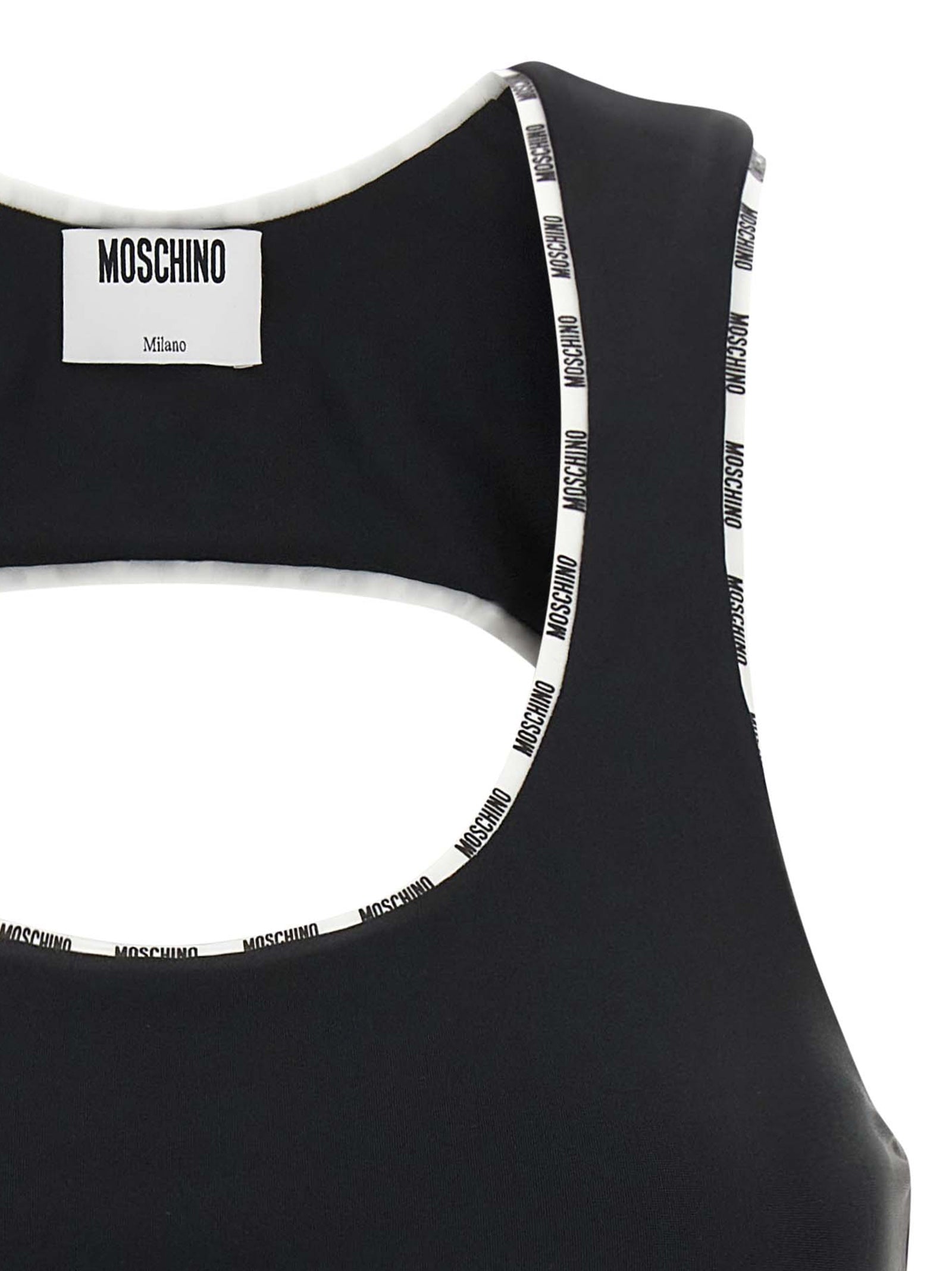 Moschino Sport-BH aus zweifarbigem Polyamid