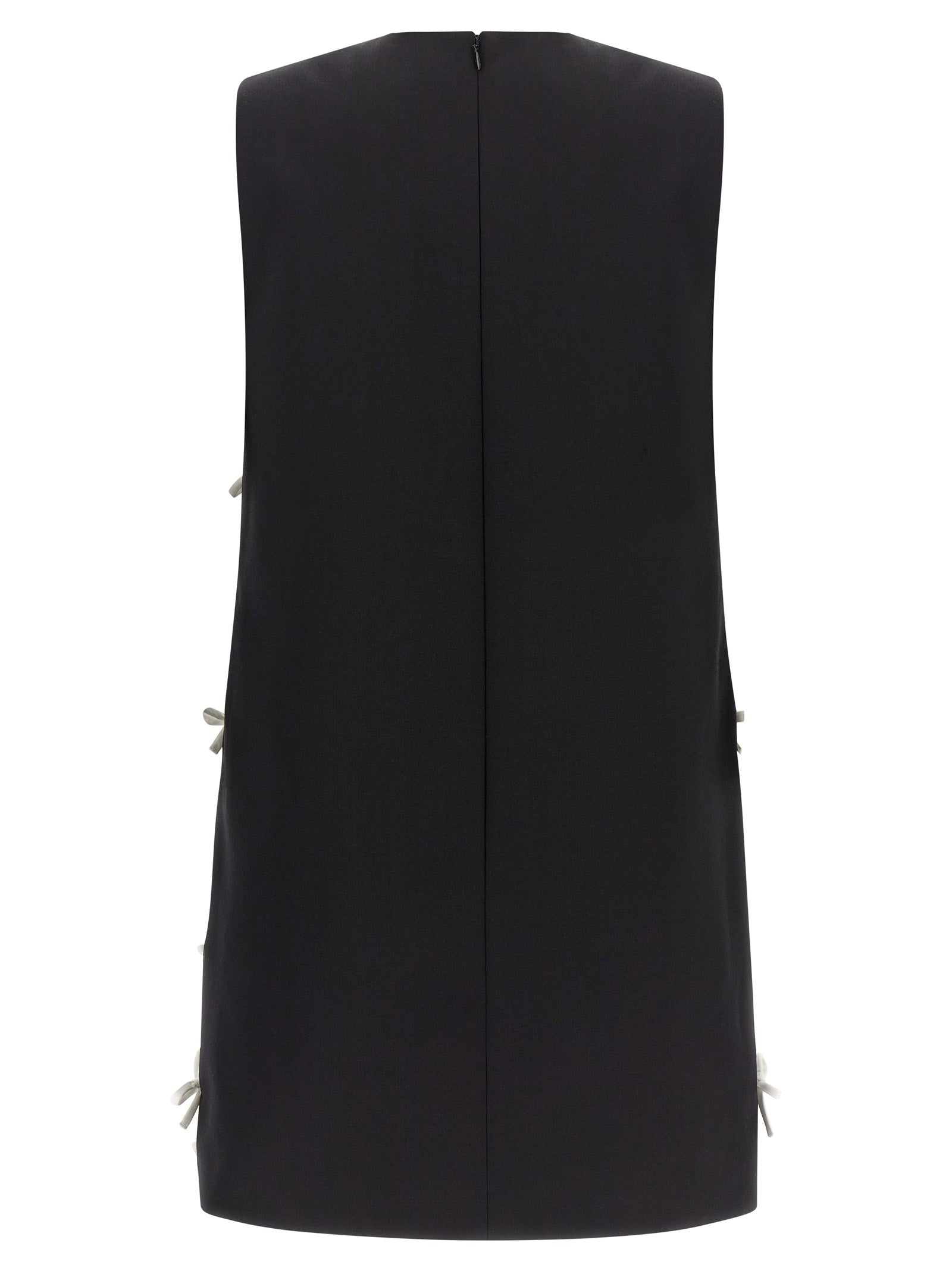 Moschino Kurzes Zweifarbenkleid aus Schurwolle
